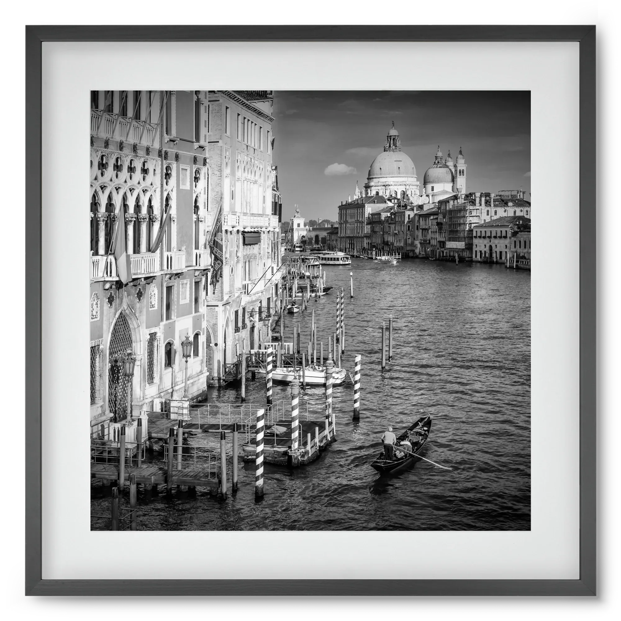 VENICE Canal Grande & Santa Maria della Salute | Monochrome - artbridge