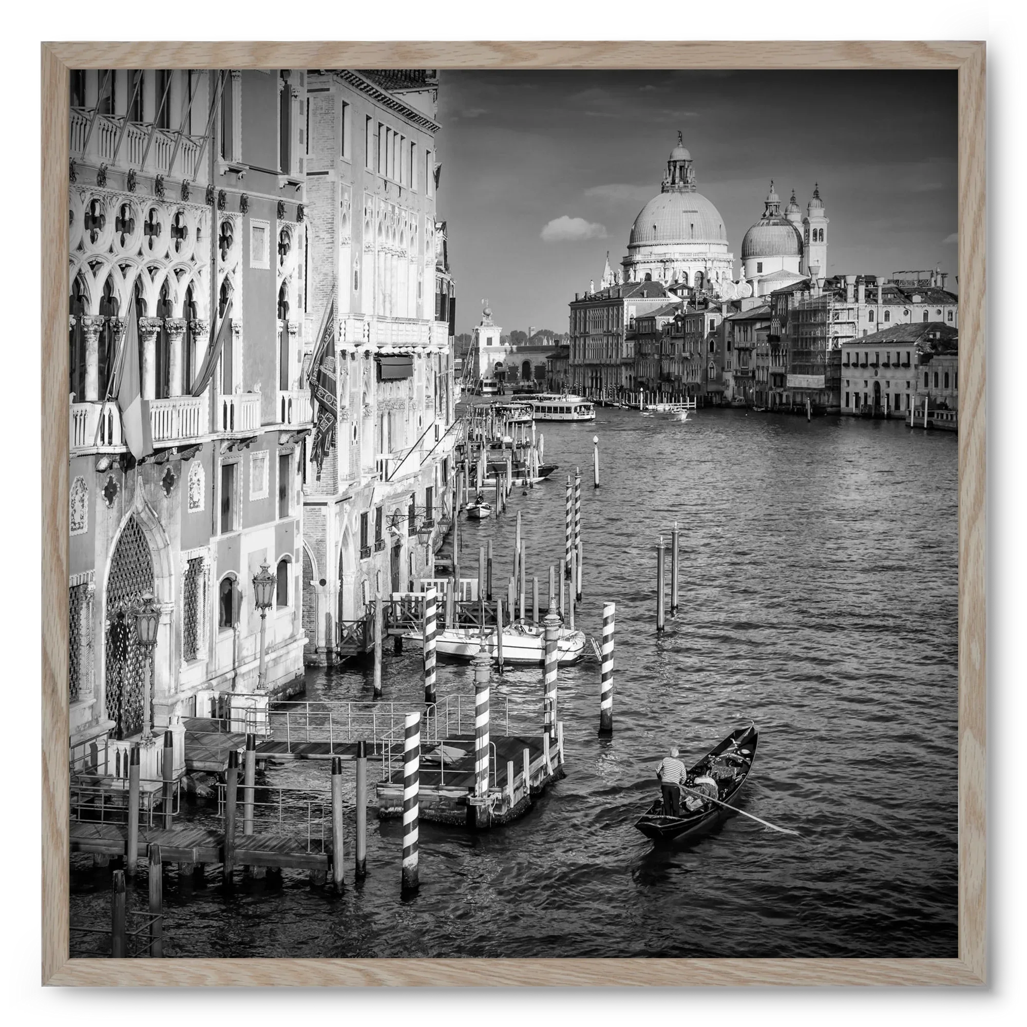 VENICE Canal Grande & Santa Maria della Salute | Monochrome - artbridge