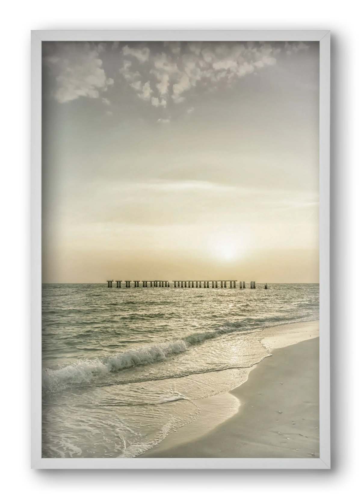 Gasparilla Island Sunset | Vintage - artbridge