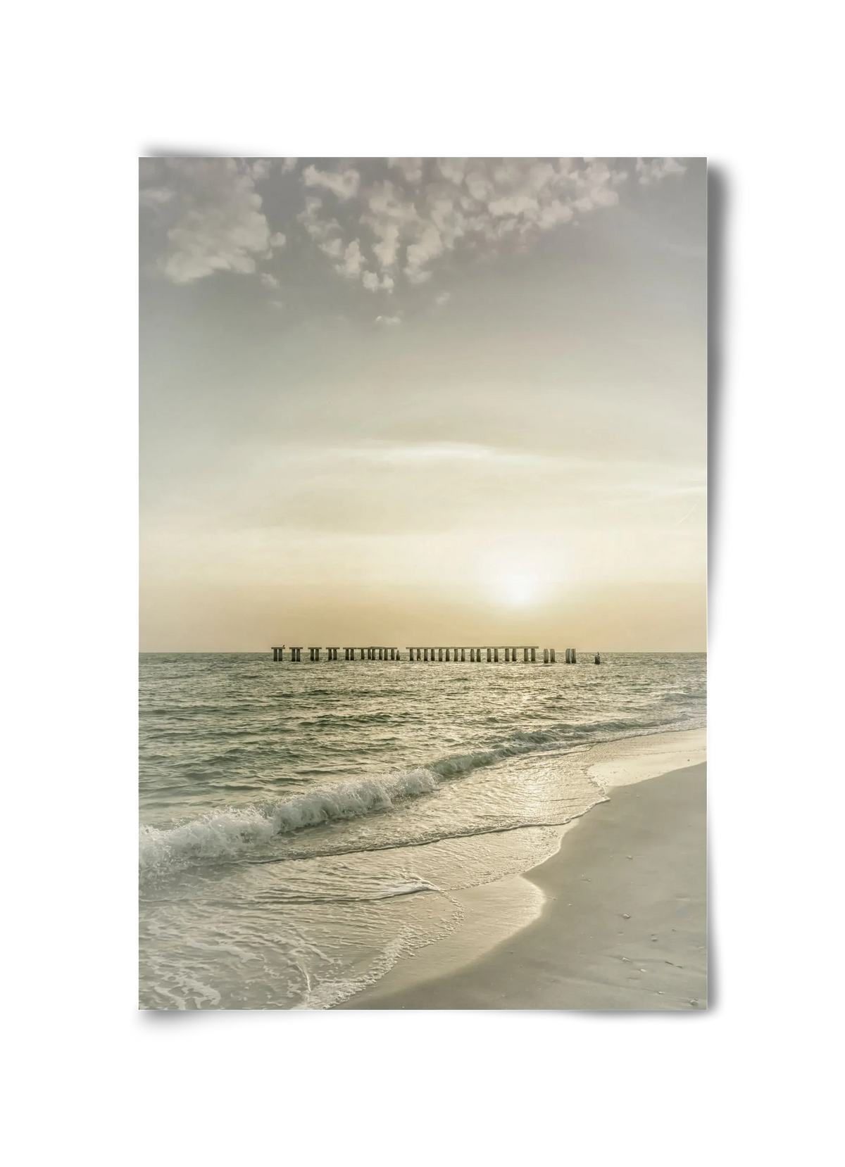 Gasparilla Island Sunset | Vintage - artbridge