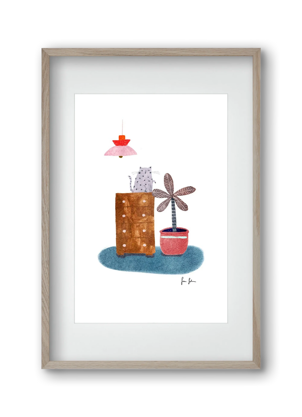Interior with cat - artbridge