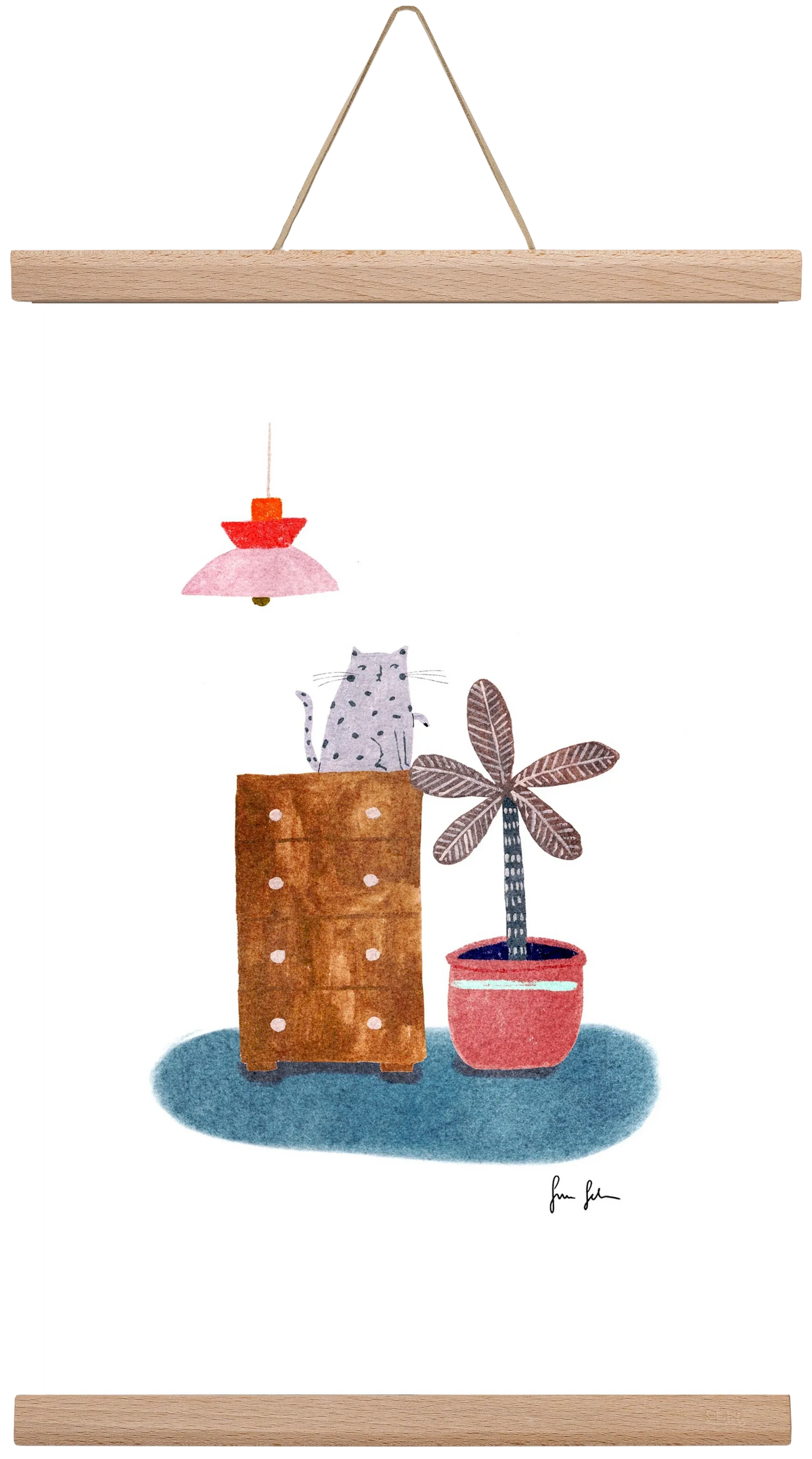 Interior with cat - artbridge
