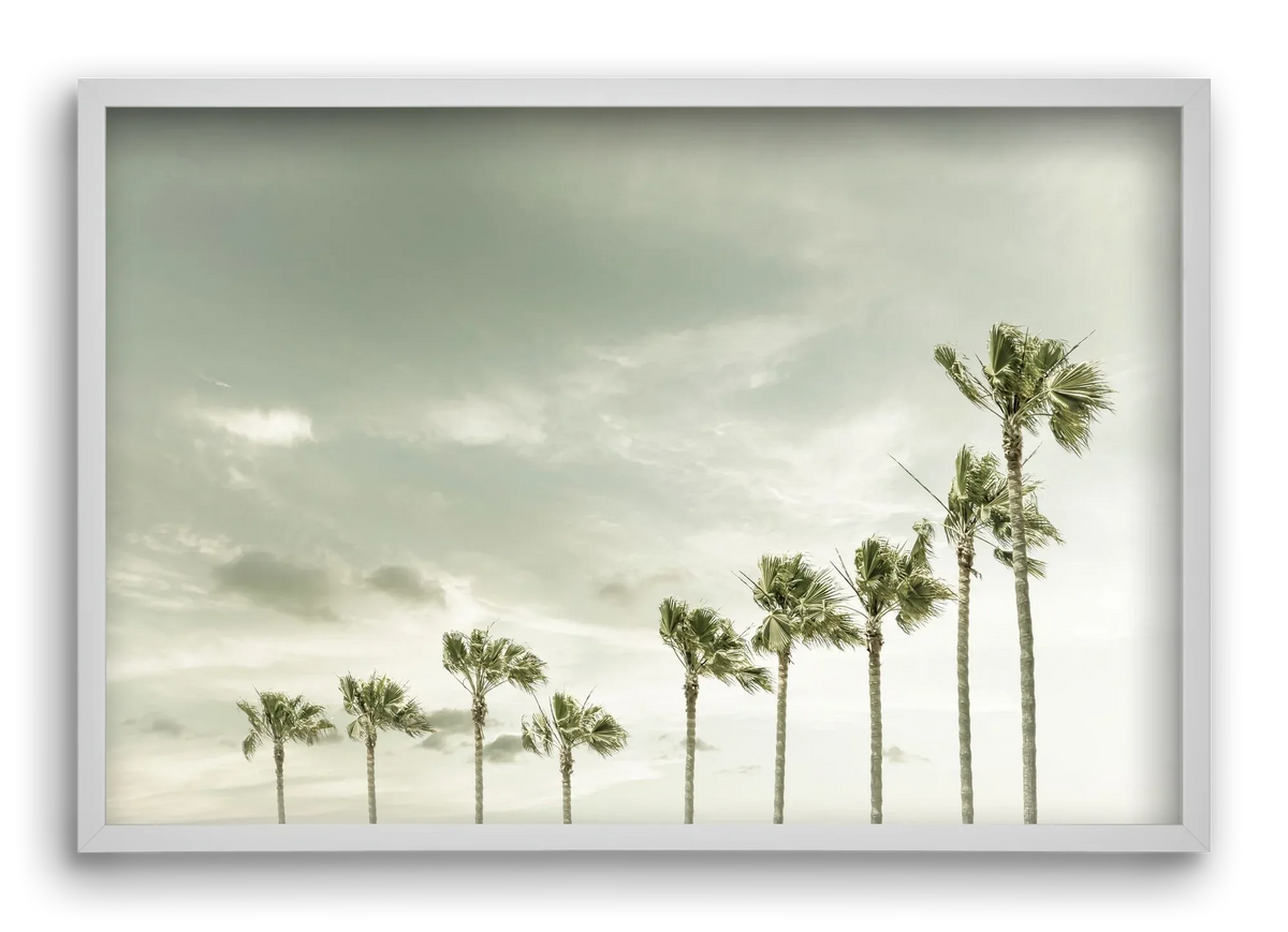Vintage Palm Trees at the beach - artbridge