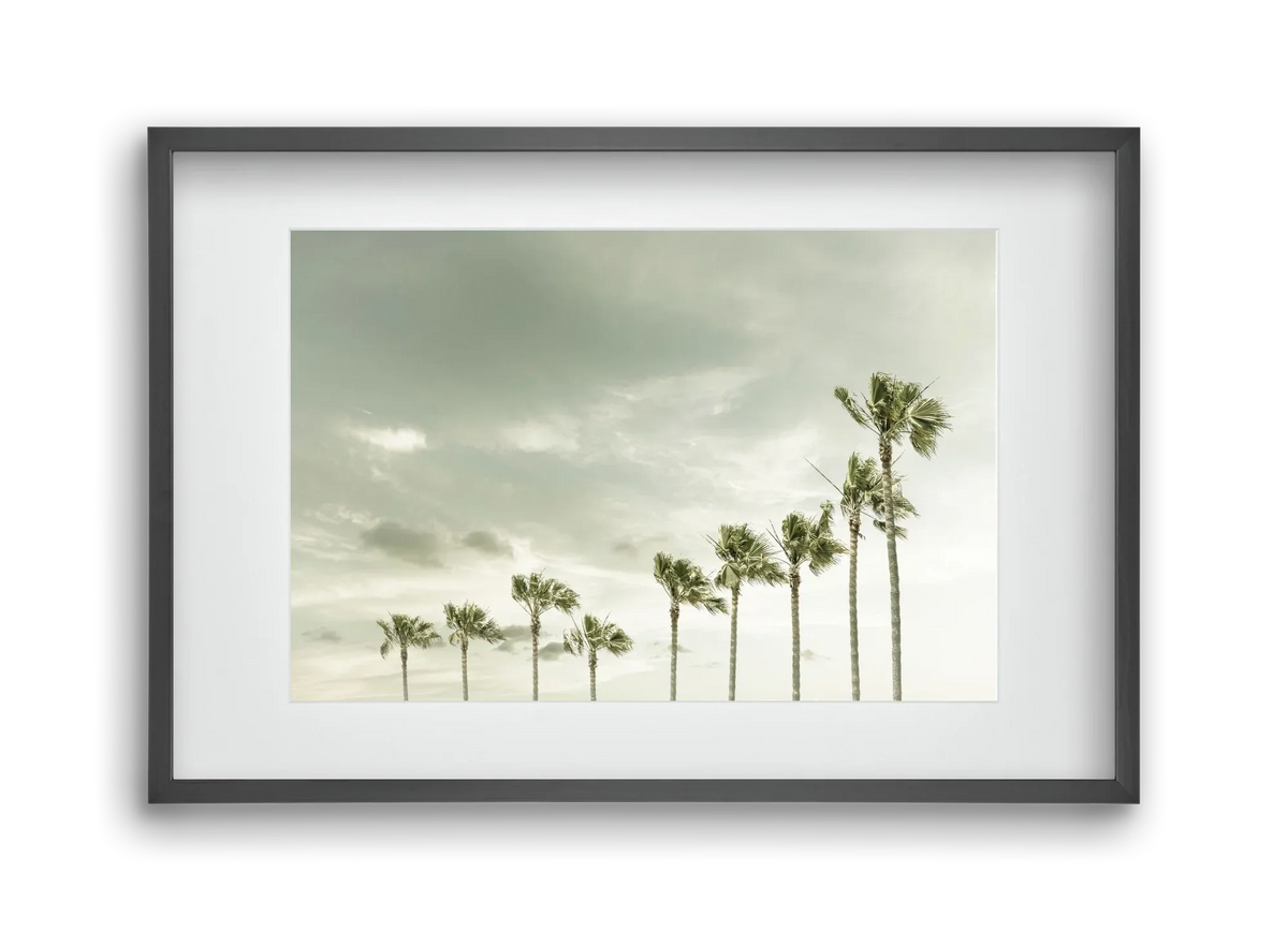Vintage Palm Trees at the beach - artbridge