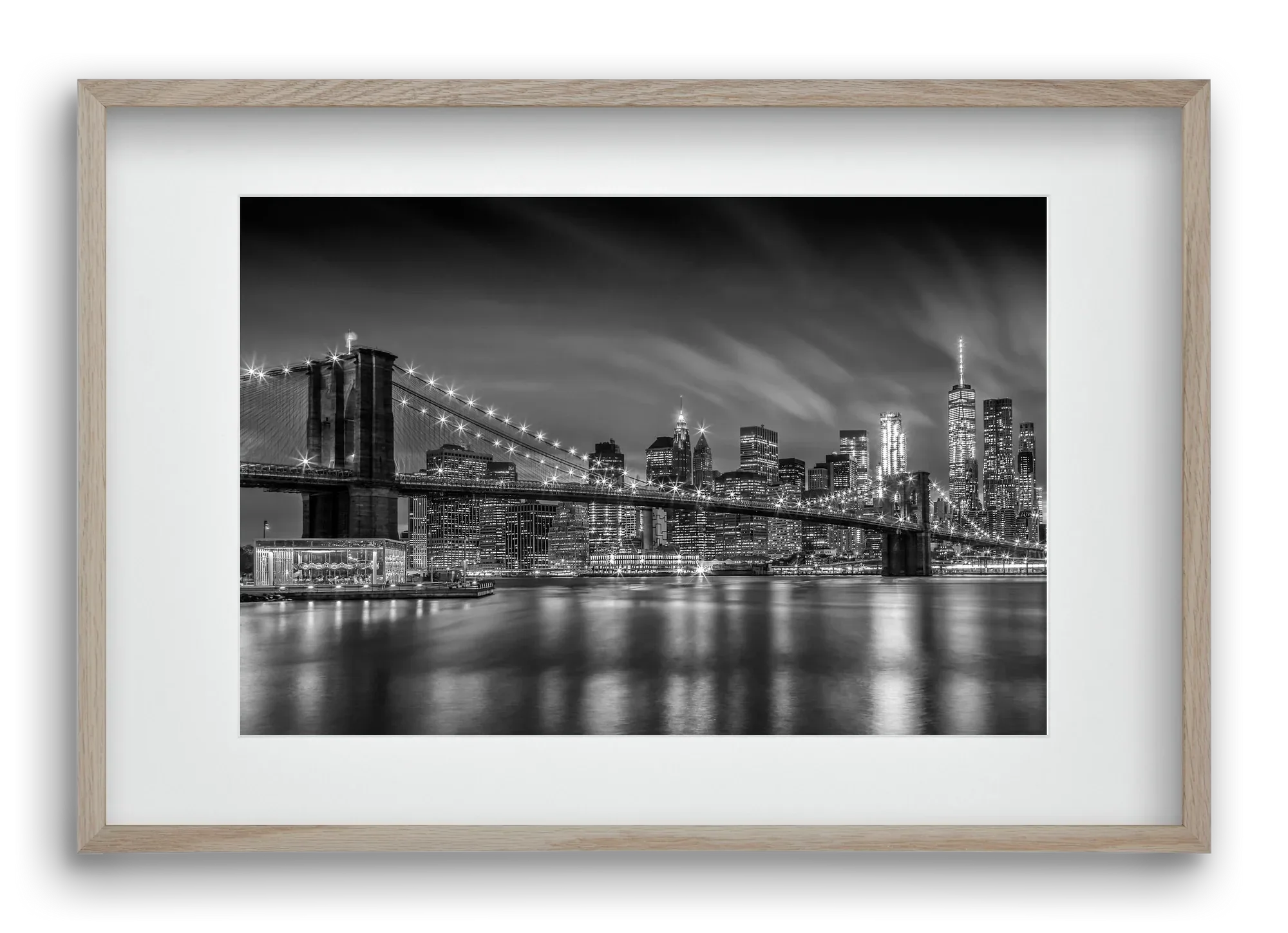 BROOKLYN BRIDGE Nightly Impressions | Monochrome - artbridge