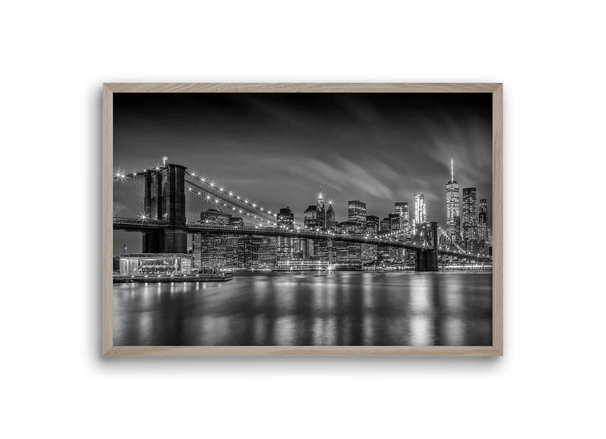 BROOKLYN BRIDGE Nightly Impressions | Monochrome - artbridge
