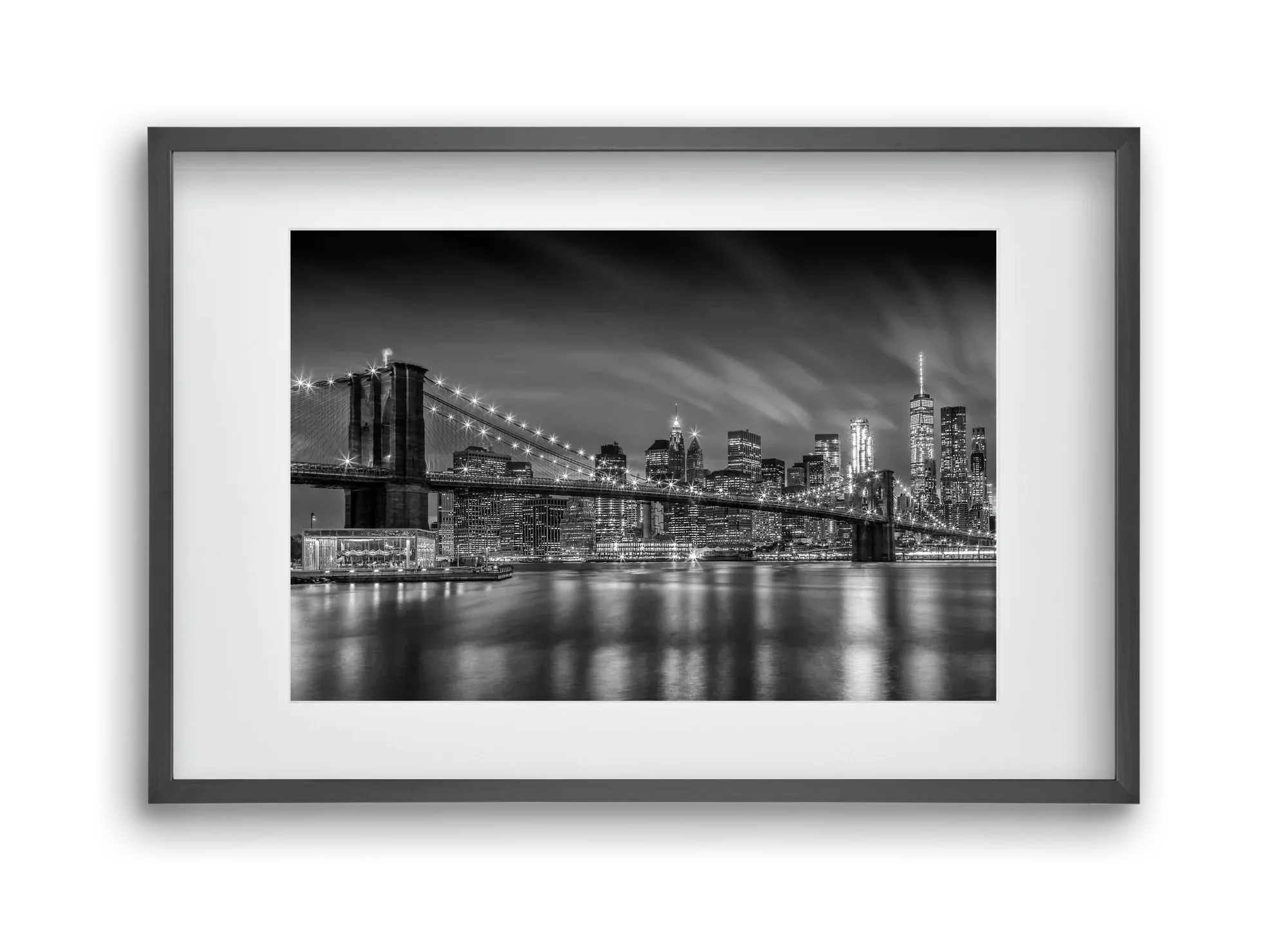 BROOKLYN BRIDGE Nightly Impressions | Monochrome - artbridge