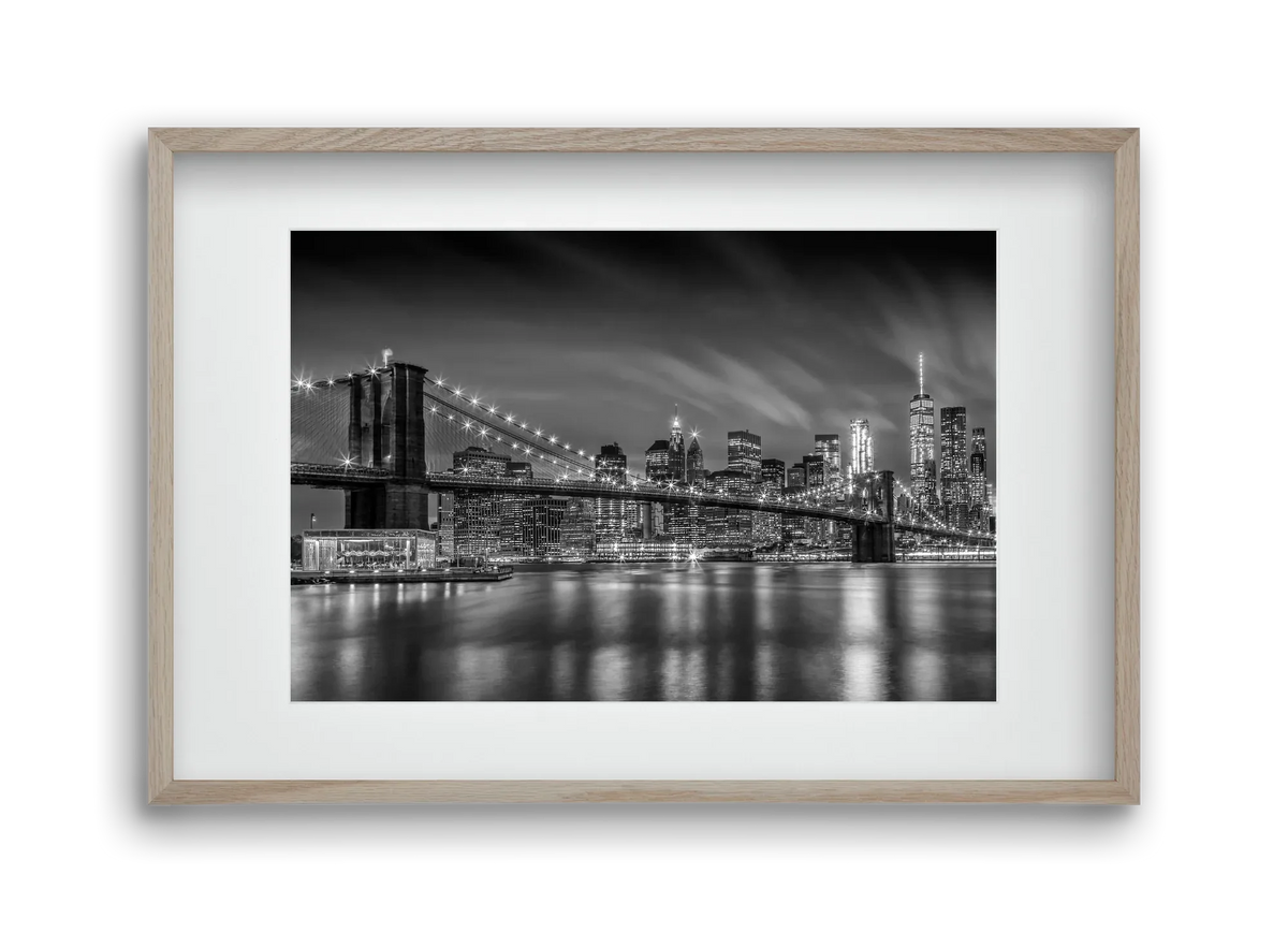 BROOKLYN BRIDGE Nightly Impressions | Monochrome - artbridge