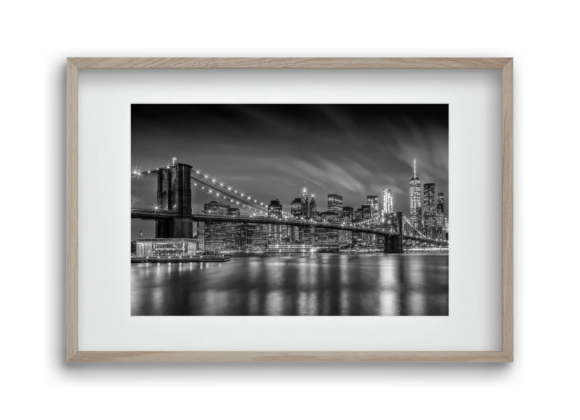 BROOKLYN BRIDGE Nightly Impressions | Monochrome - artbridge
