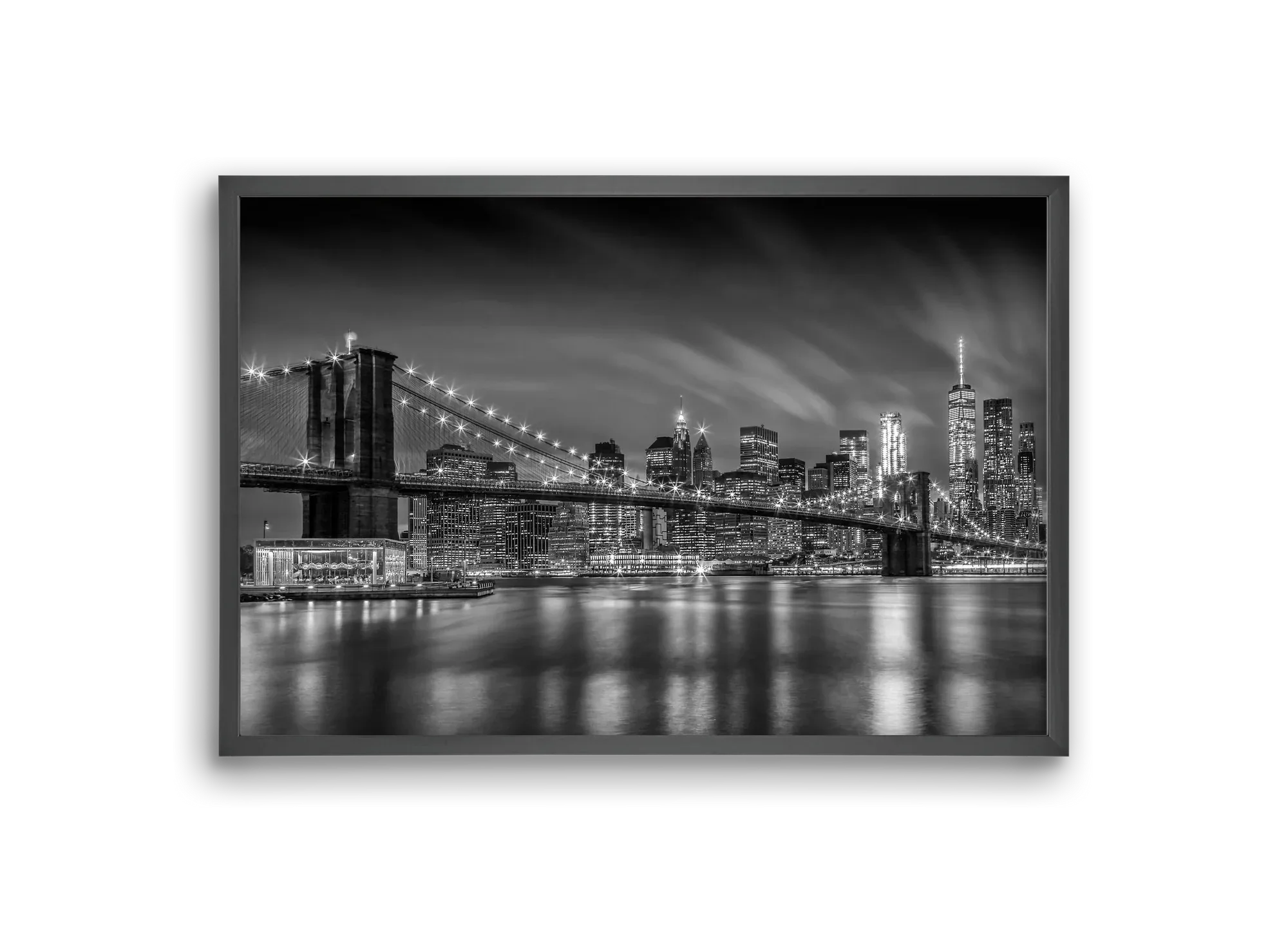 BROOKLYN BRIDGE Nightly Impressions | Monochrome - artbridge