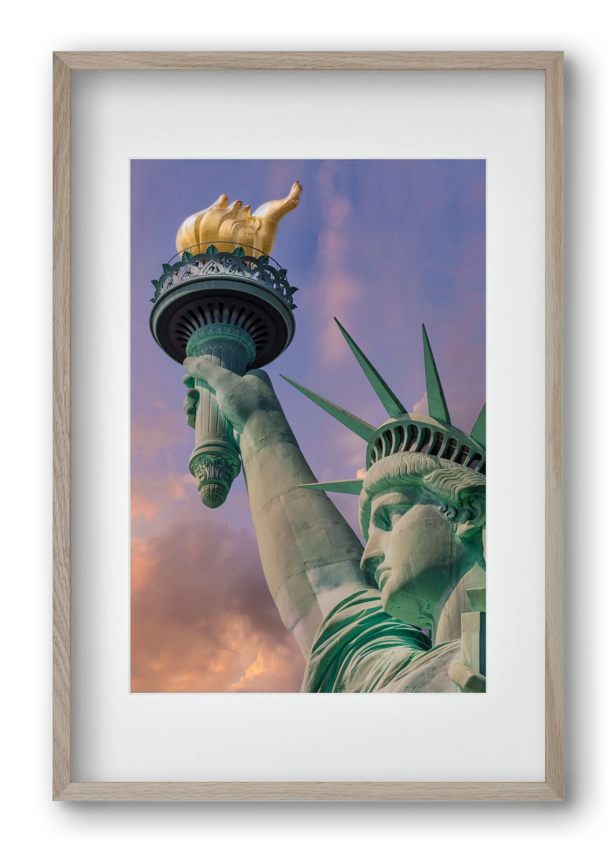 NEW YORK CITY Statue of Liberty at sunset - artbridge