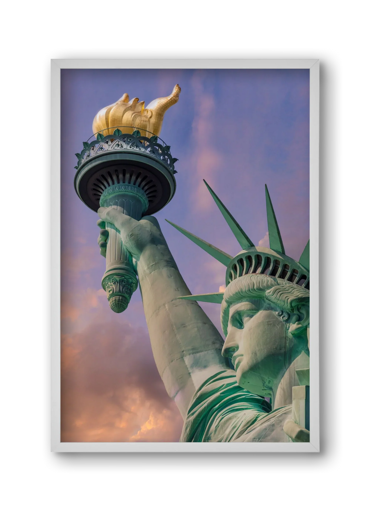 NEW YORK CITY Statue of Liberty at sunset - artbridge