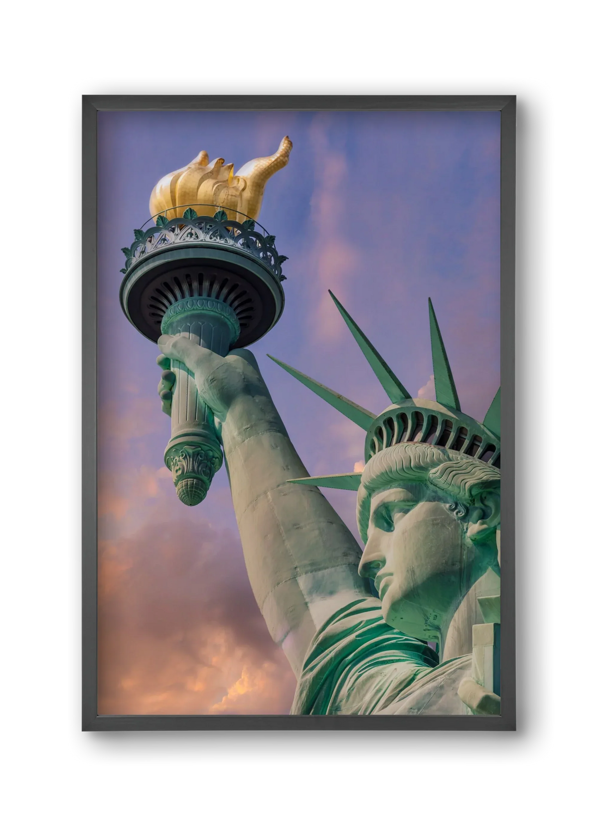 NEW YORK CITY Statue of Liberty at sunset - artbridge