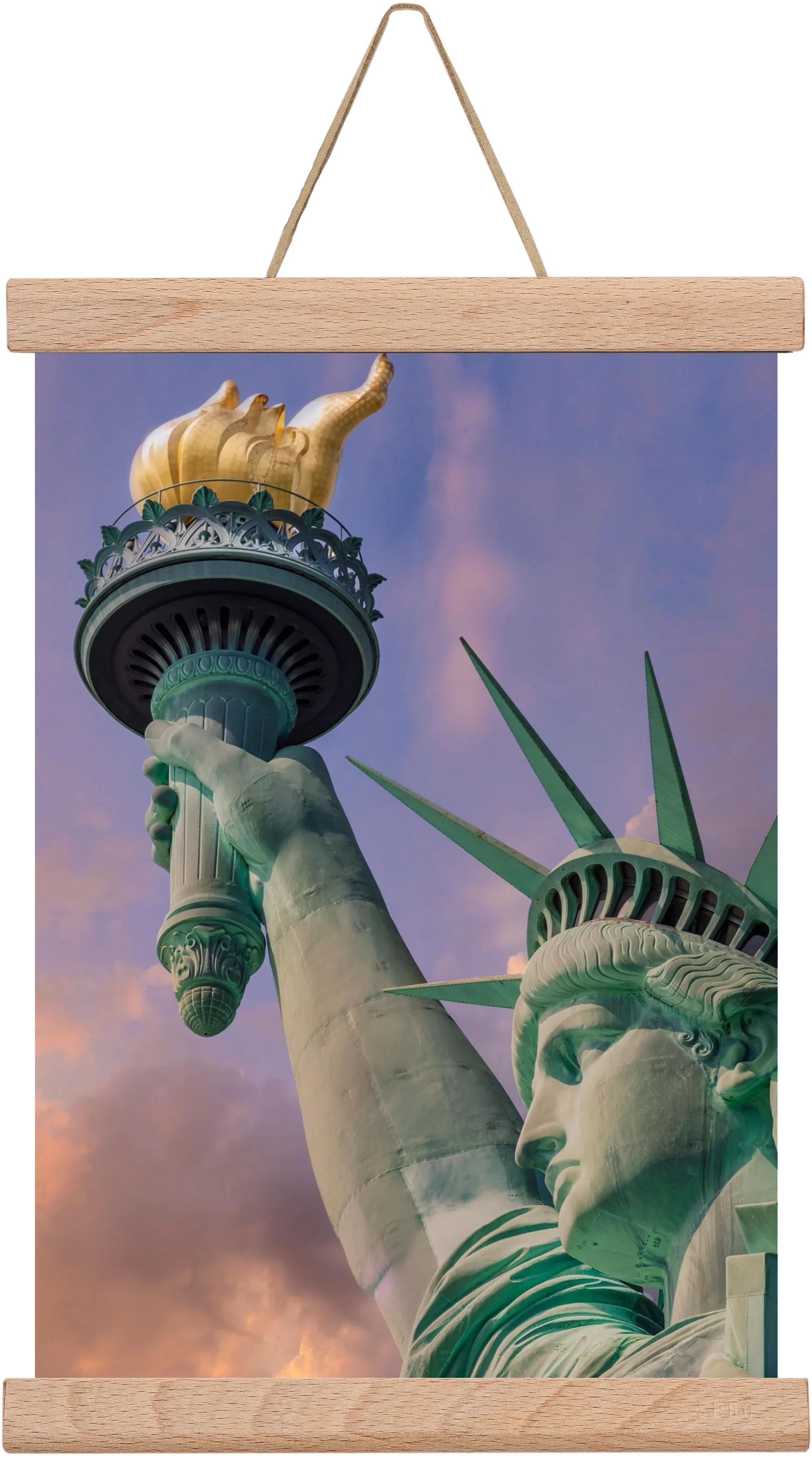 NEW YORK CITY Statue of Liberty at sunset - artbridge