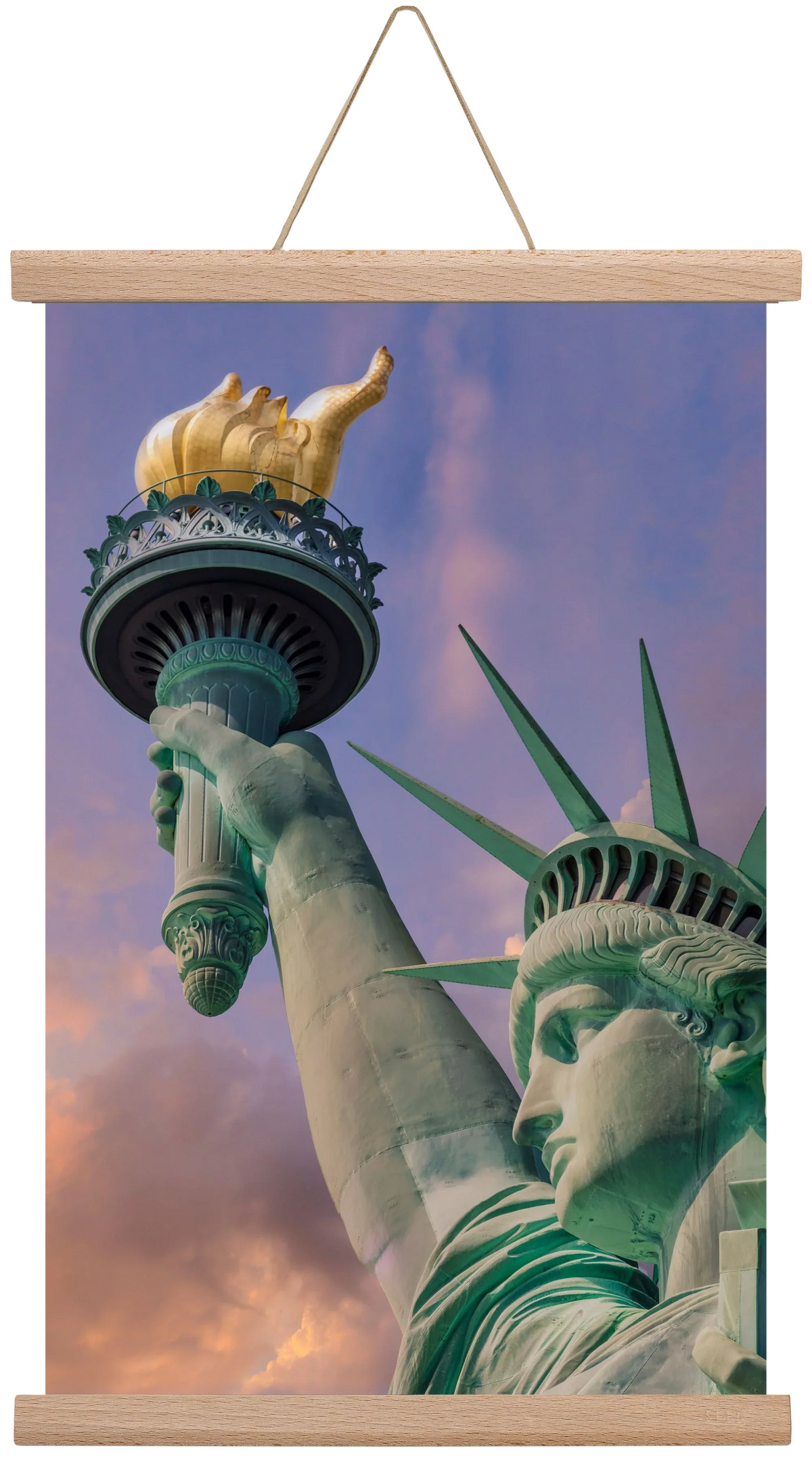 NEW YORK CITY Statue of Liberty at sunset - artbridge
