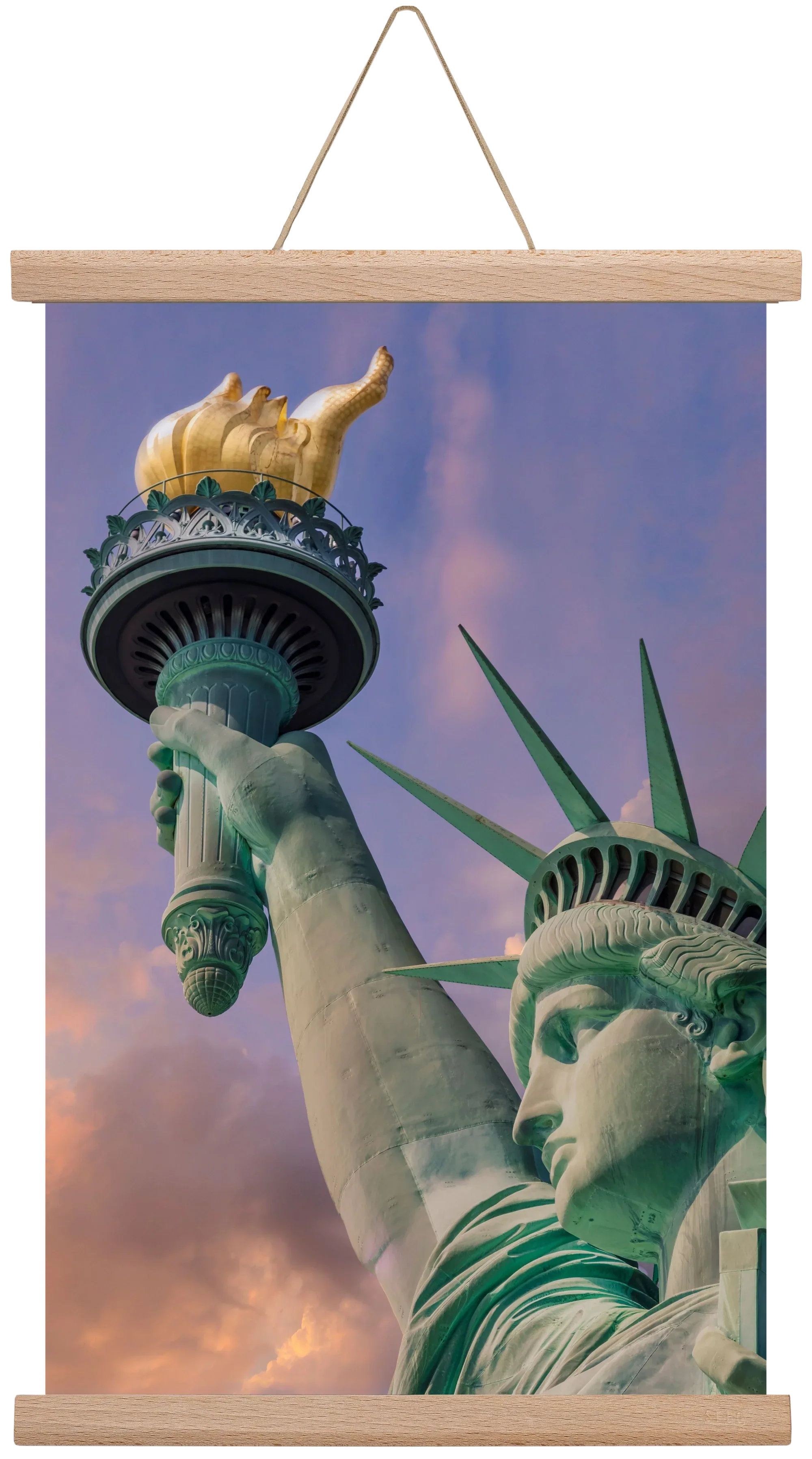 NEW YORK CITY Statue of Liberty at sunset - artbridge