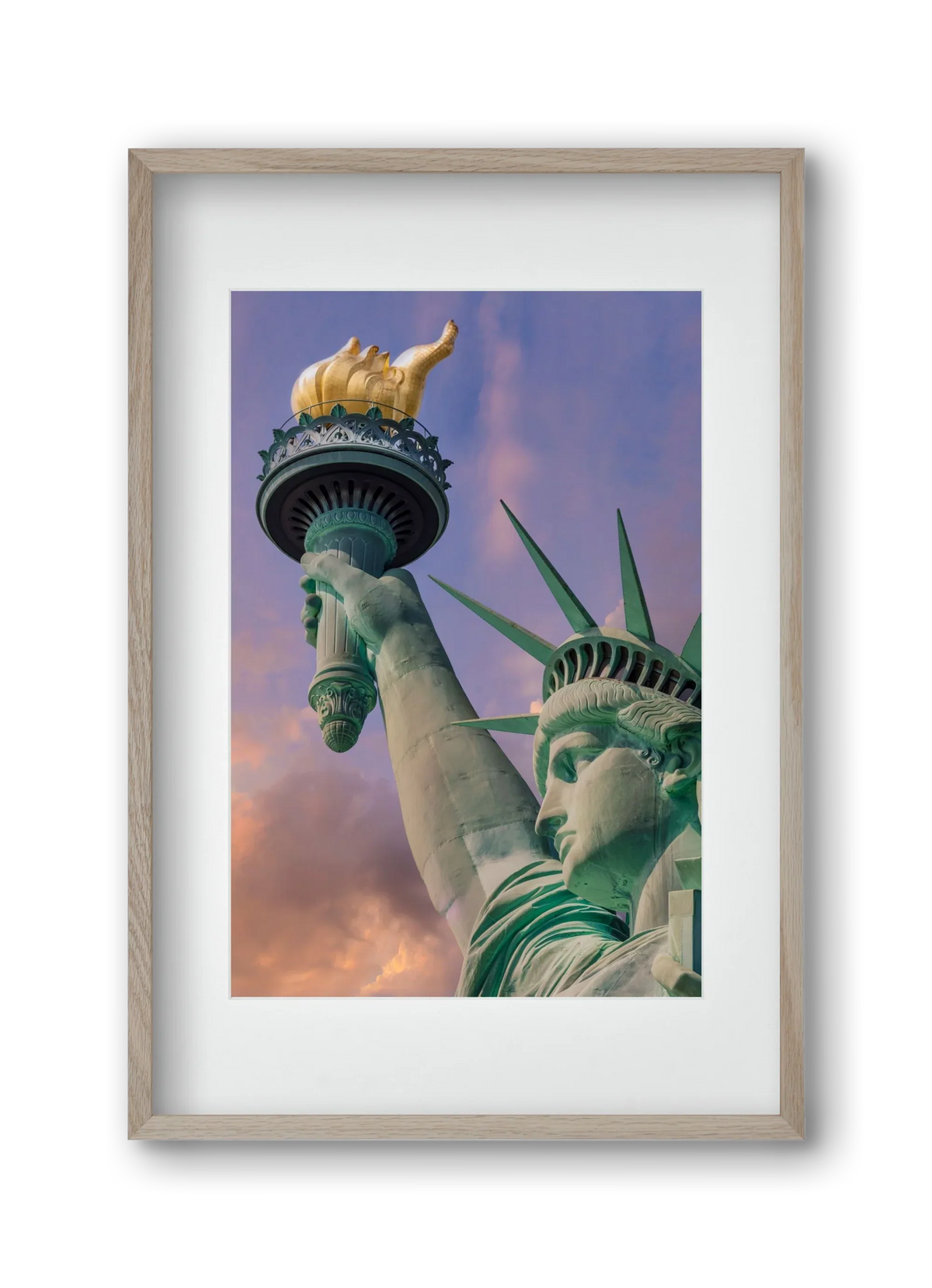 NEW YORK CITY Statue of Liberty at sunset - artbridge