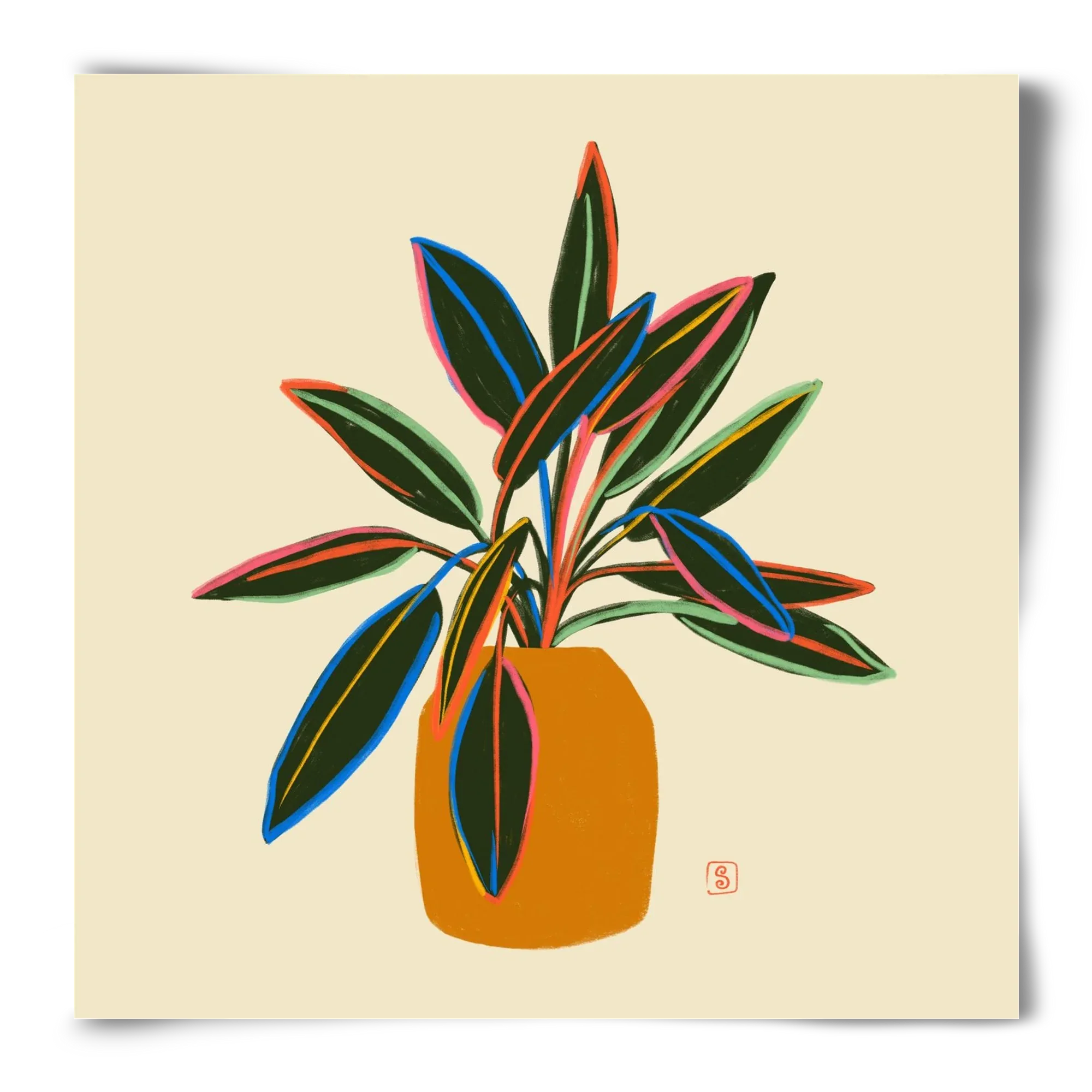 PLANT WITH COLOURFUL LEAVES - artbridge