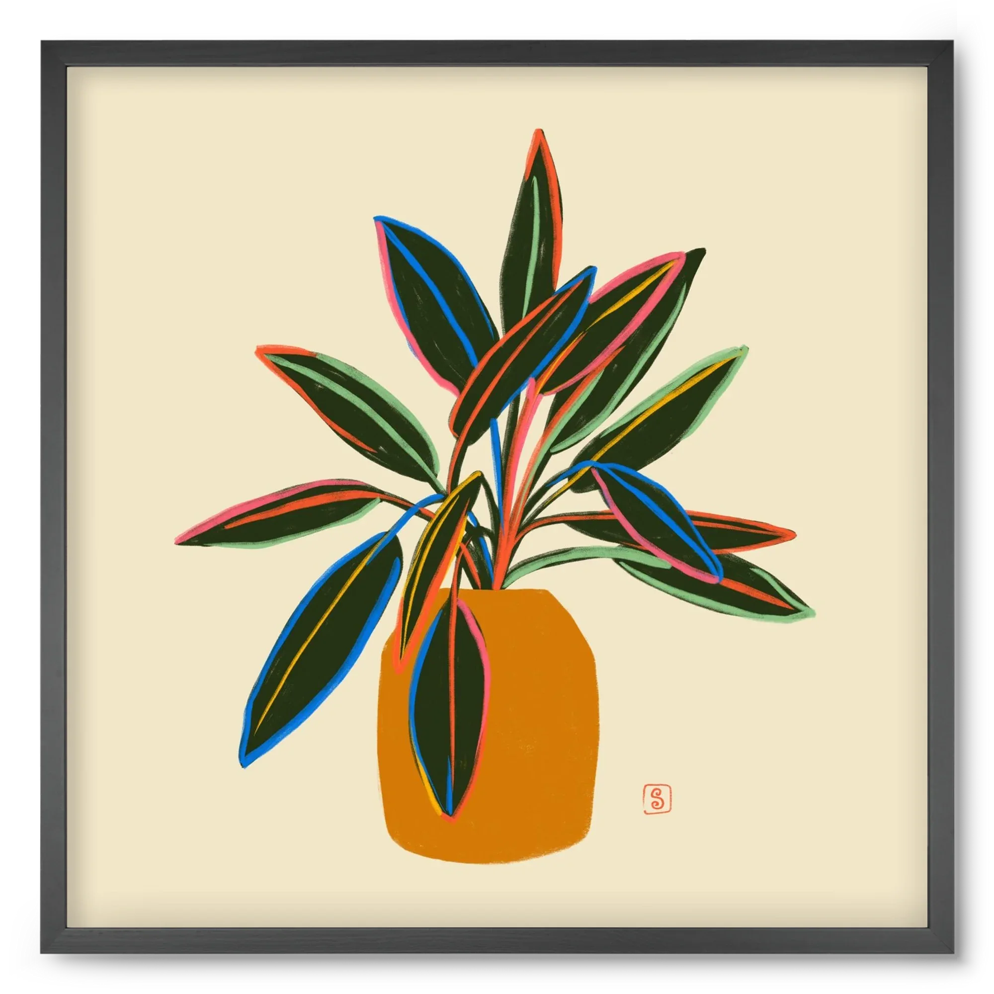 PLANT WITH COLOURFUL LEAVES - artbridge