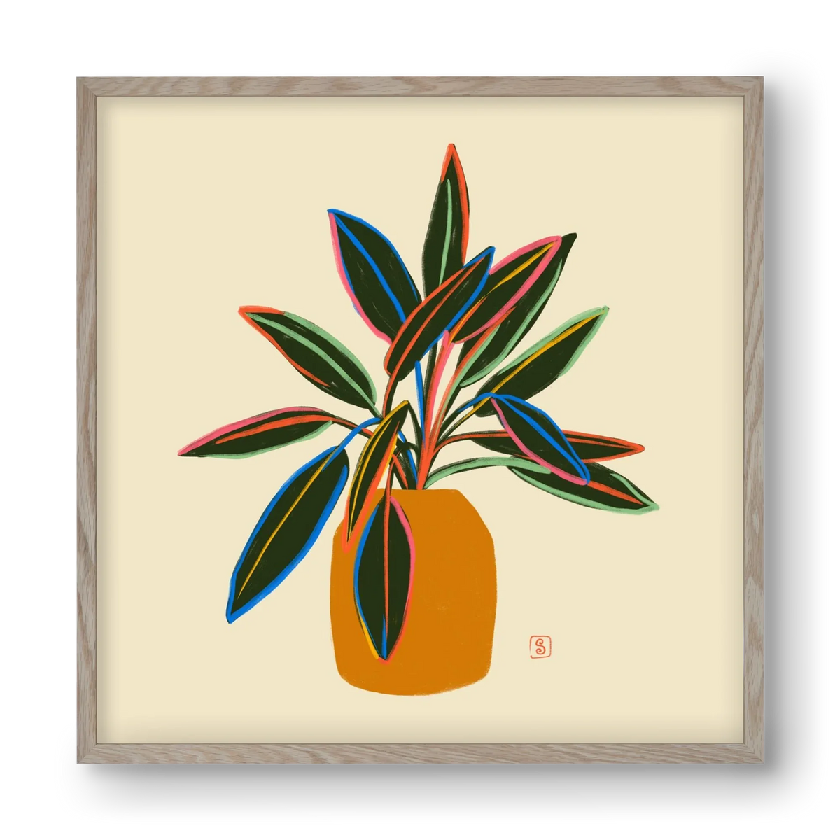 PLANT WITH COLOURFUL LEAVES - artbridge
