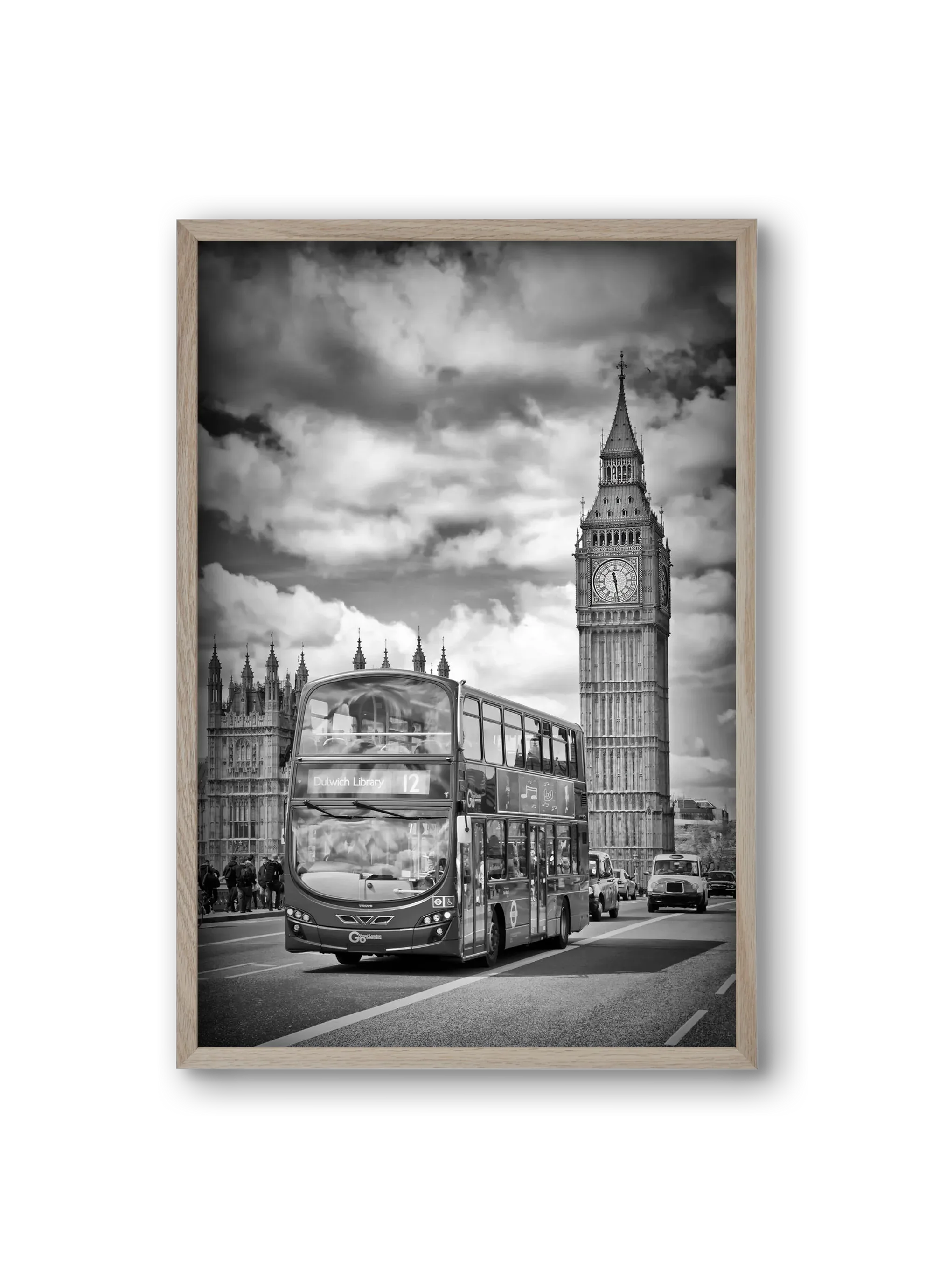LONDON Houses of Parliament and traffic - artbridge
