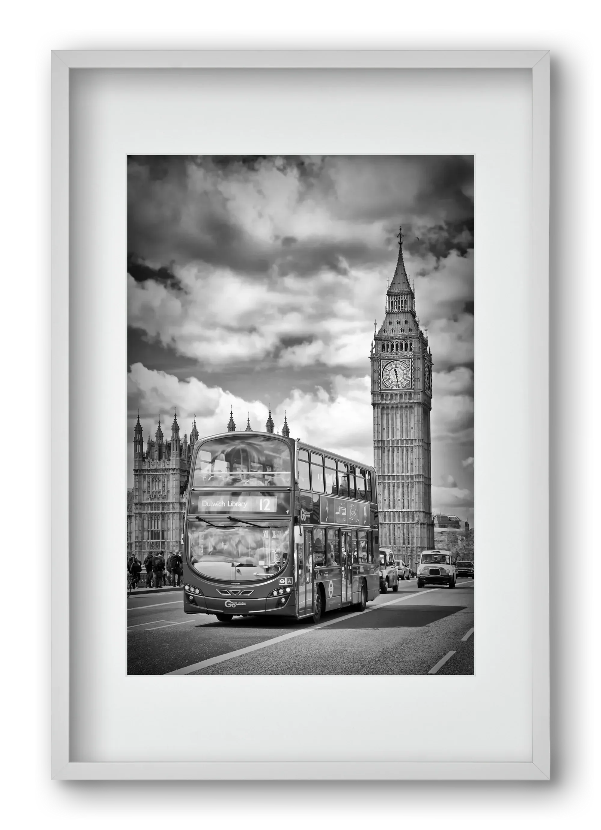 LONDON Houses of Parliament and traffic - artbridge
