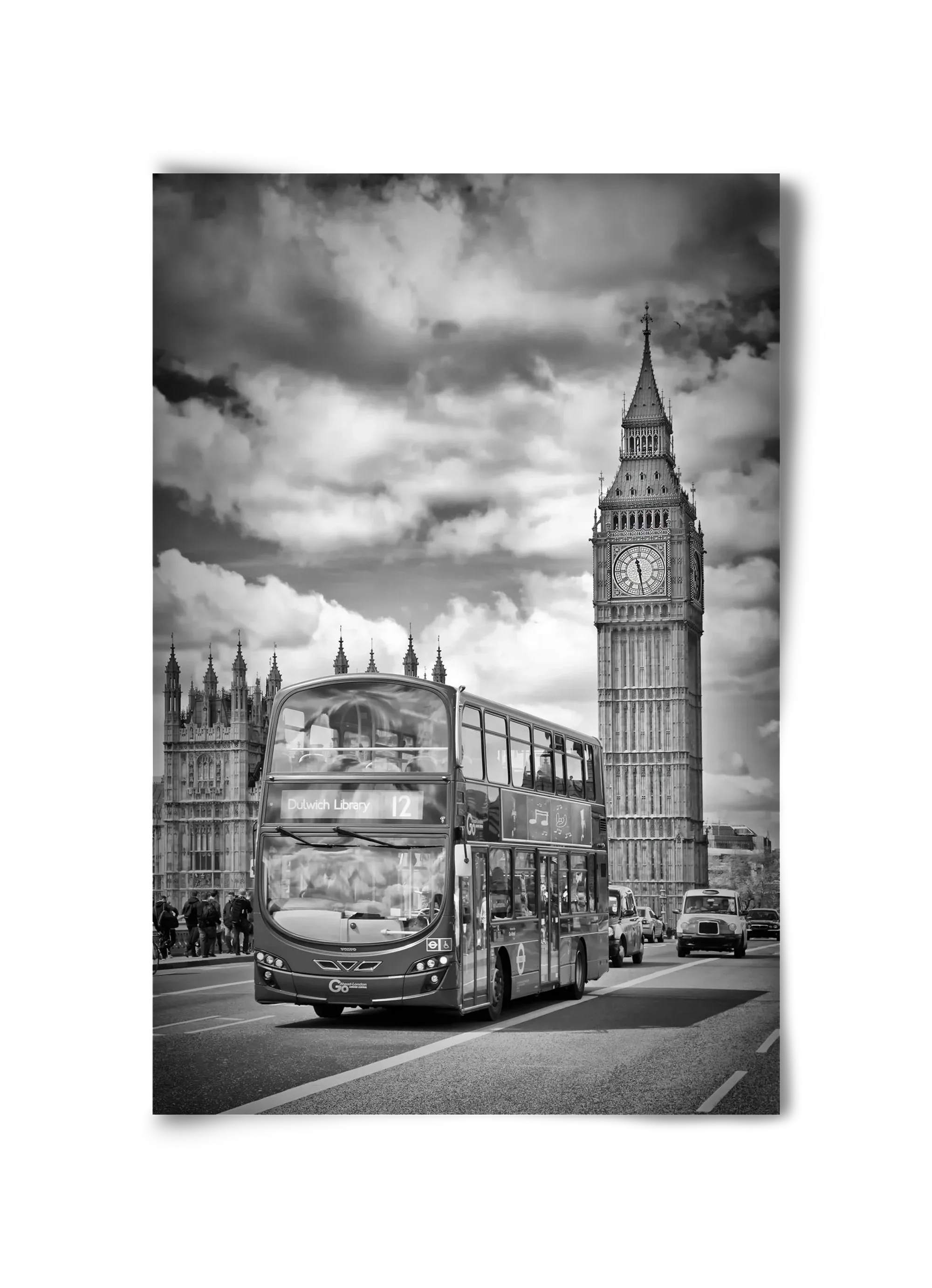 LONDON Houses of Parliament and traffic - artbridge