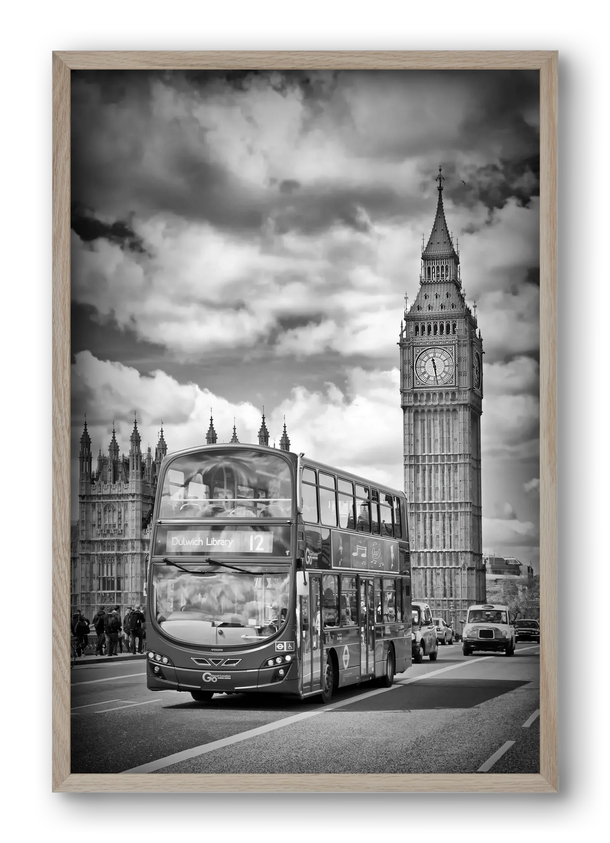 LONDON Houses of Parliament and traffic - artbridge