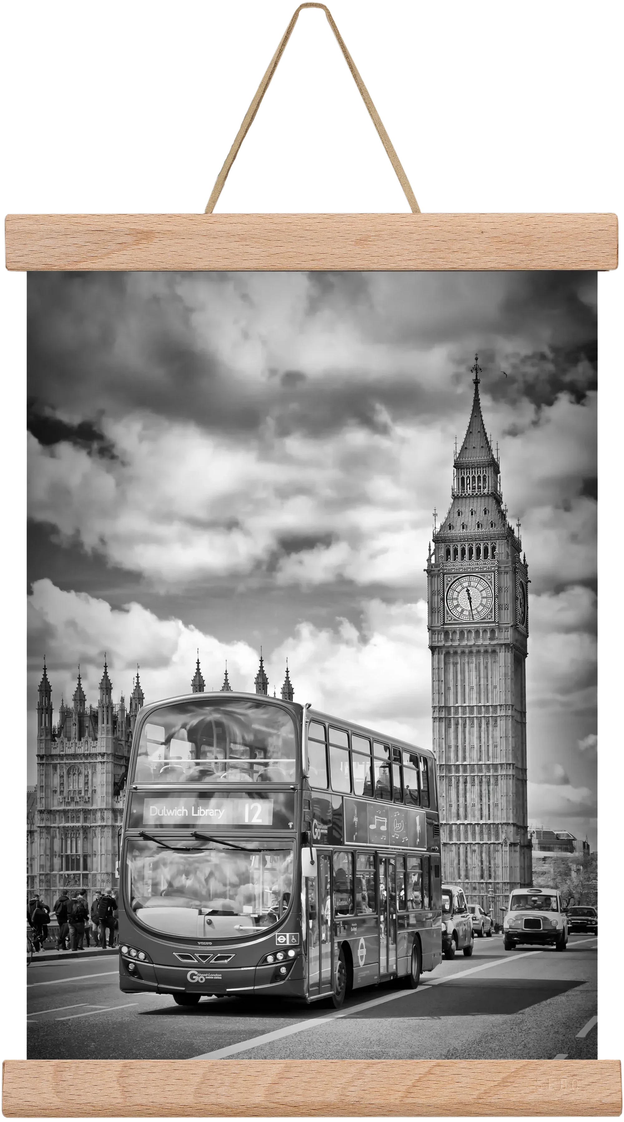 LONDON Houses of Parliament and traffic - artbridge