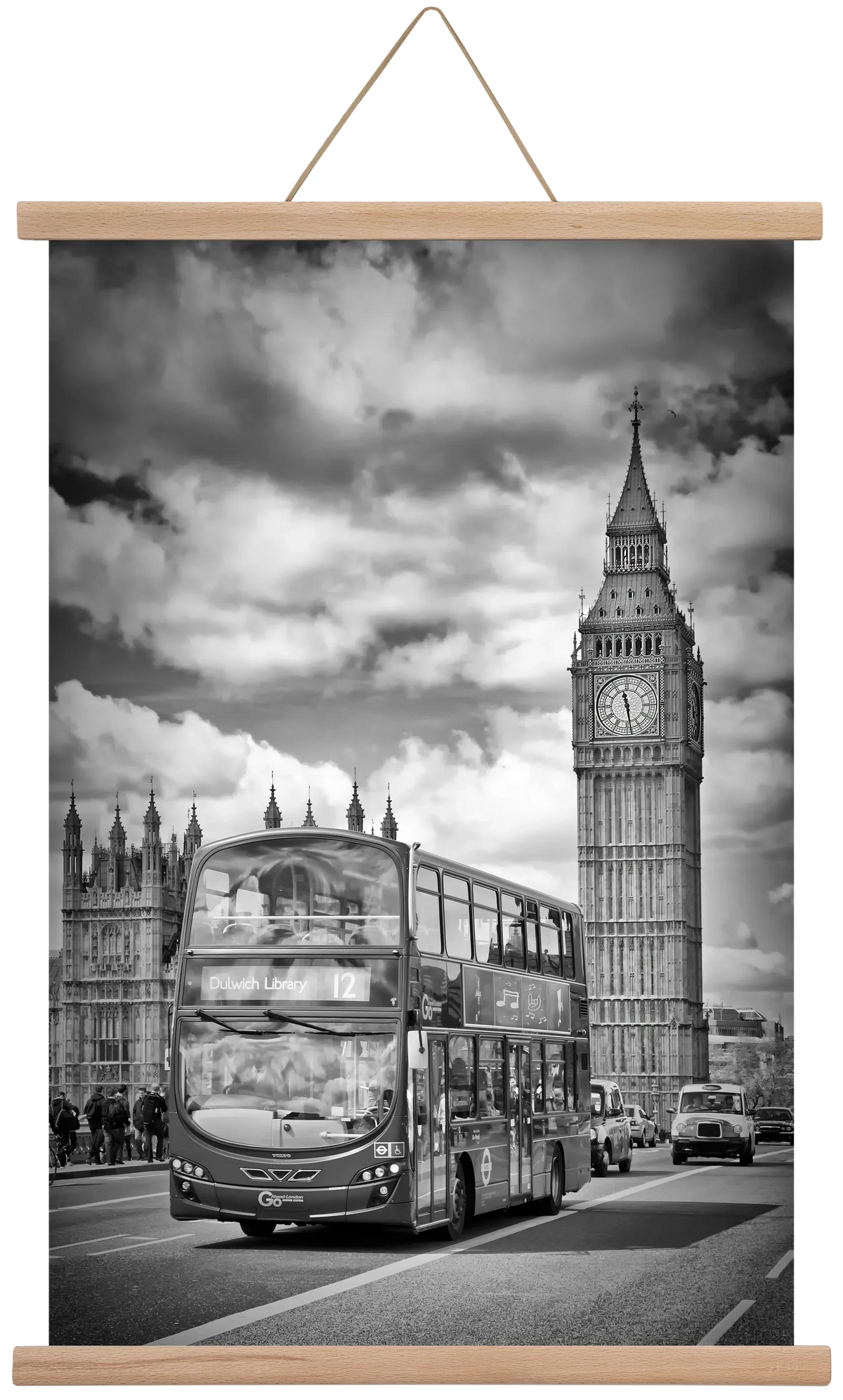 LONDON Houses of Parliament and traffic - artbridge