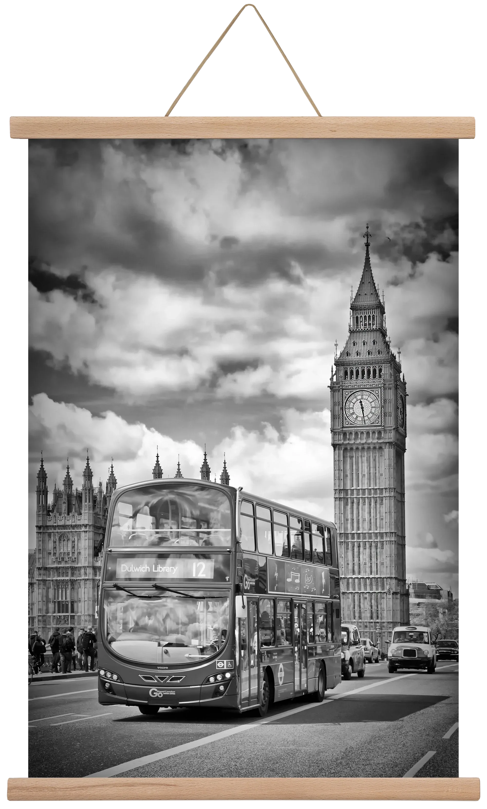 LONDON Houses of Parliament and traffic - artbridge