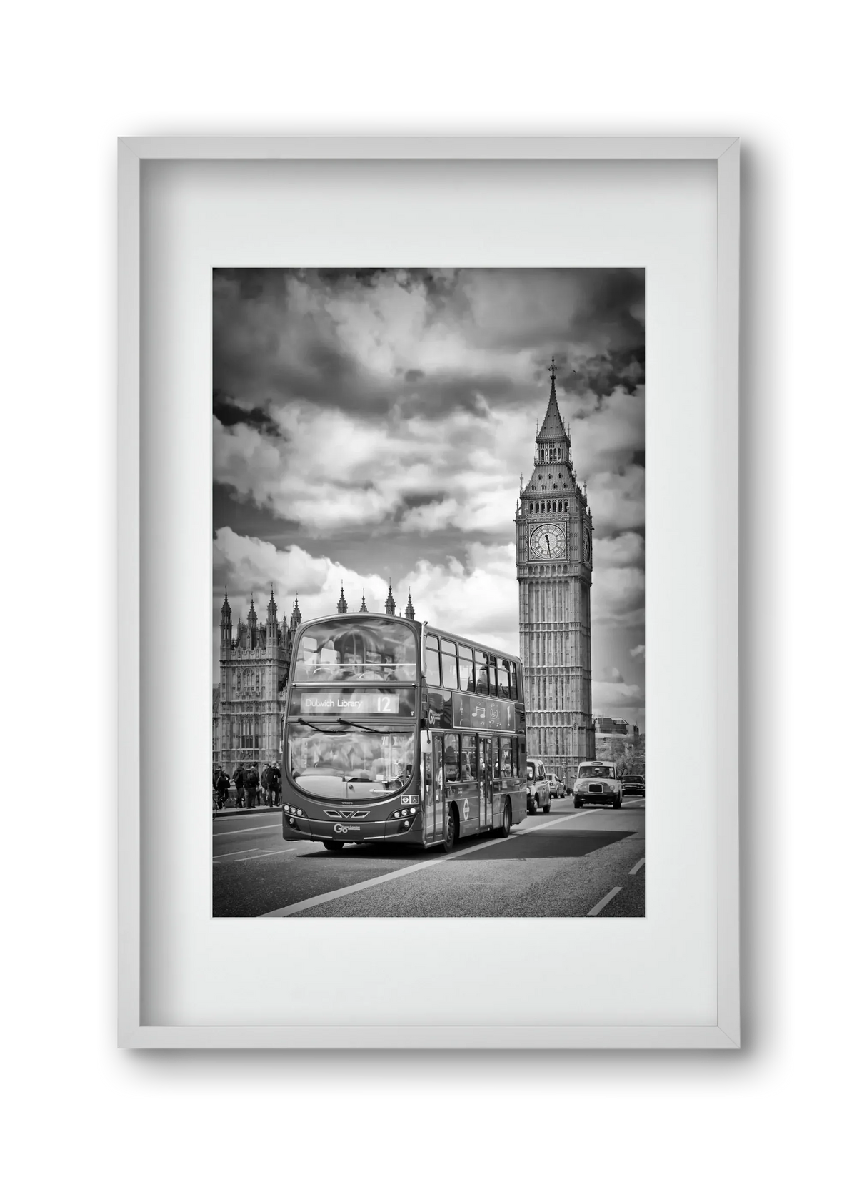 LONDON Houses of Parliament and traffic - artbridge