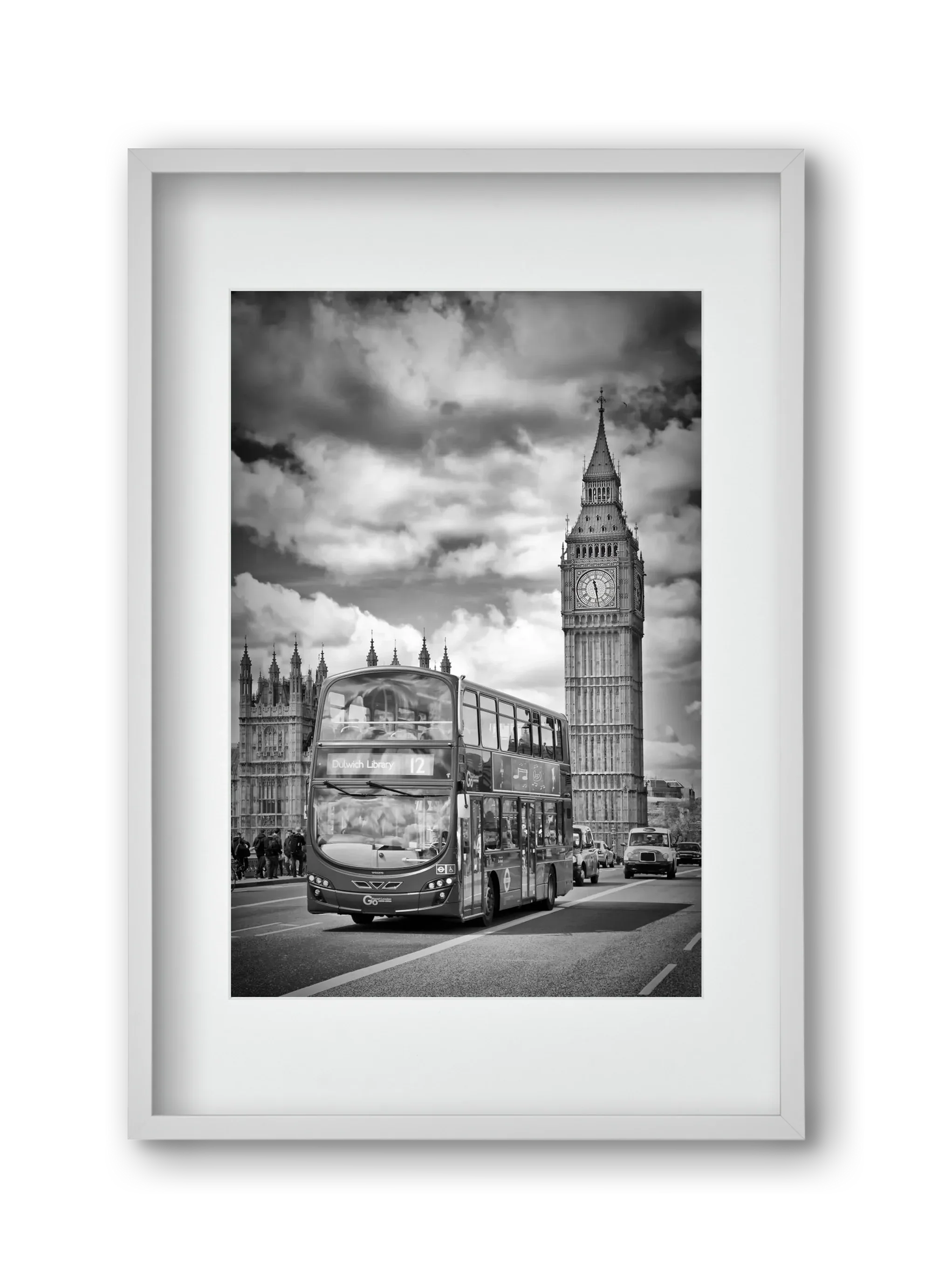 LONDON Houses of Parliament and traffic - artbridge