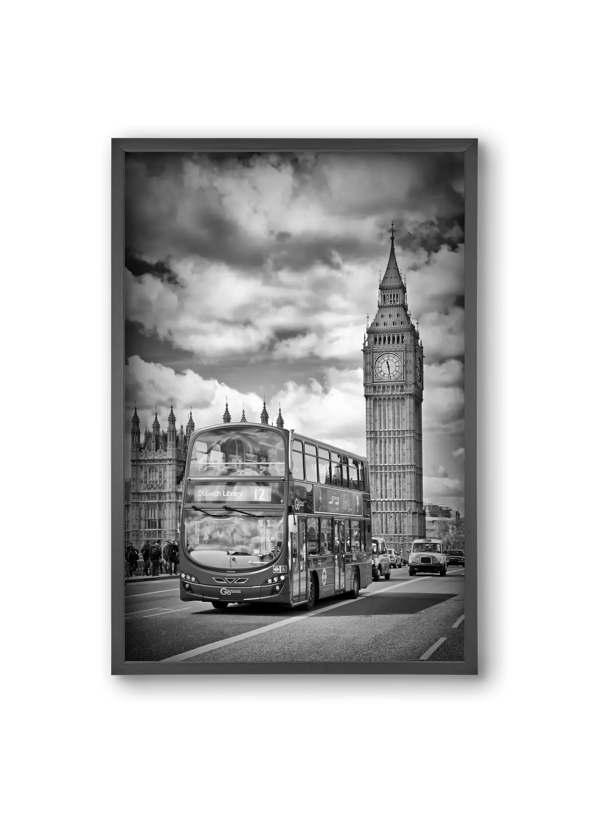 LONDON Houses of Parliament and traffic - artbridge