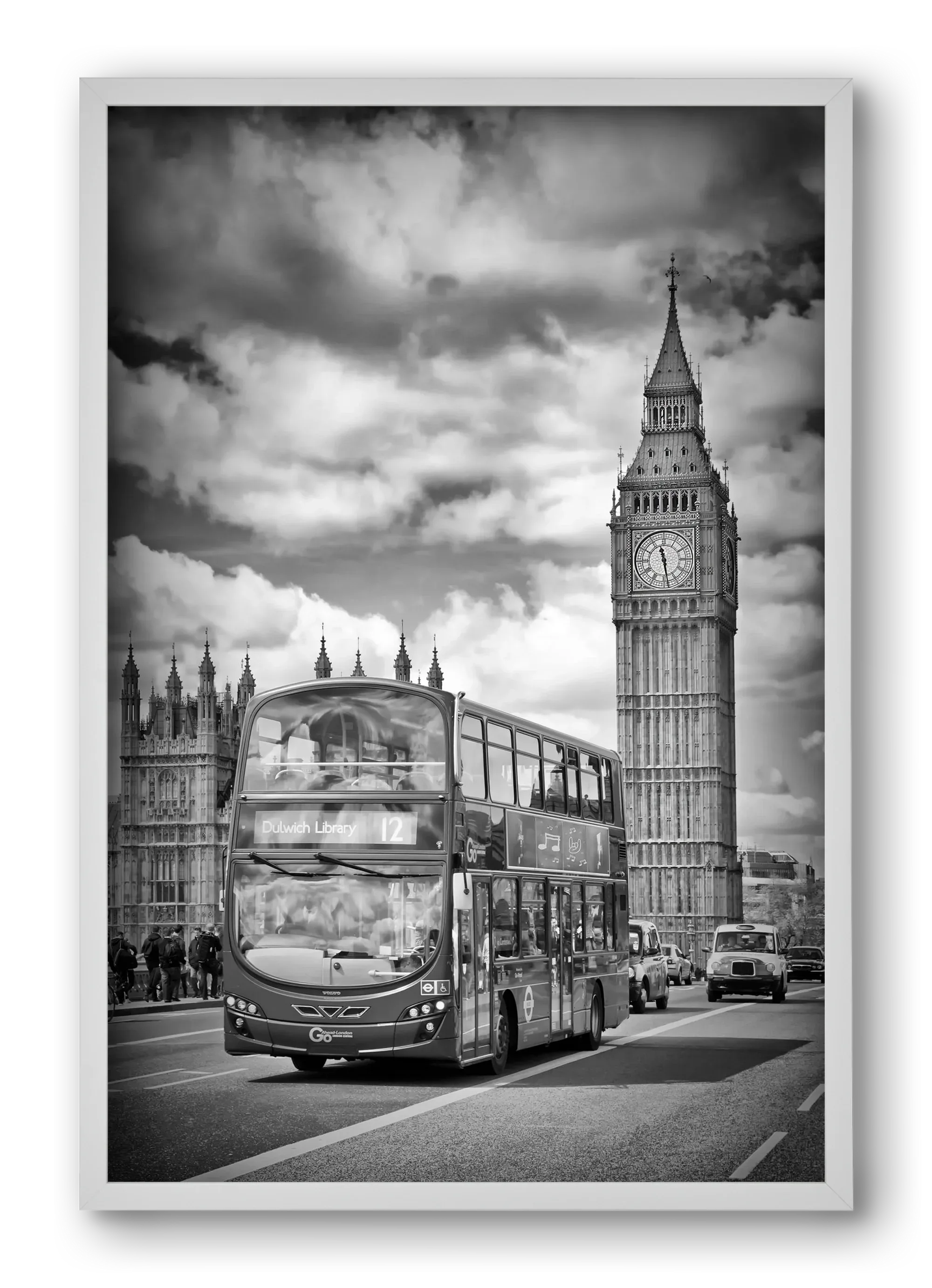 LONDON Houses of Parliament and traffic - artbridge