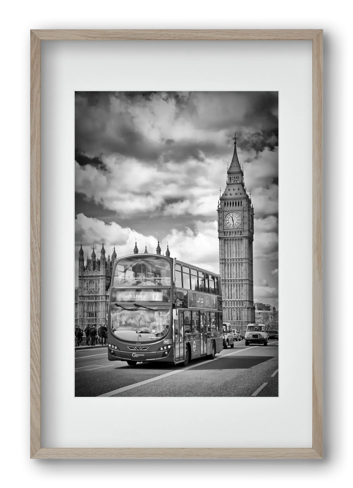 LONDON Houses of Parliament and traffic - artbridge