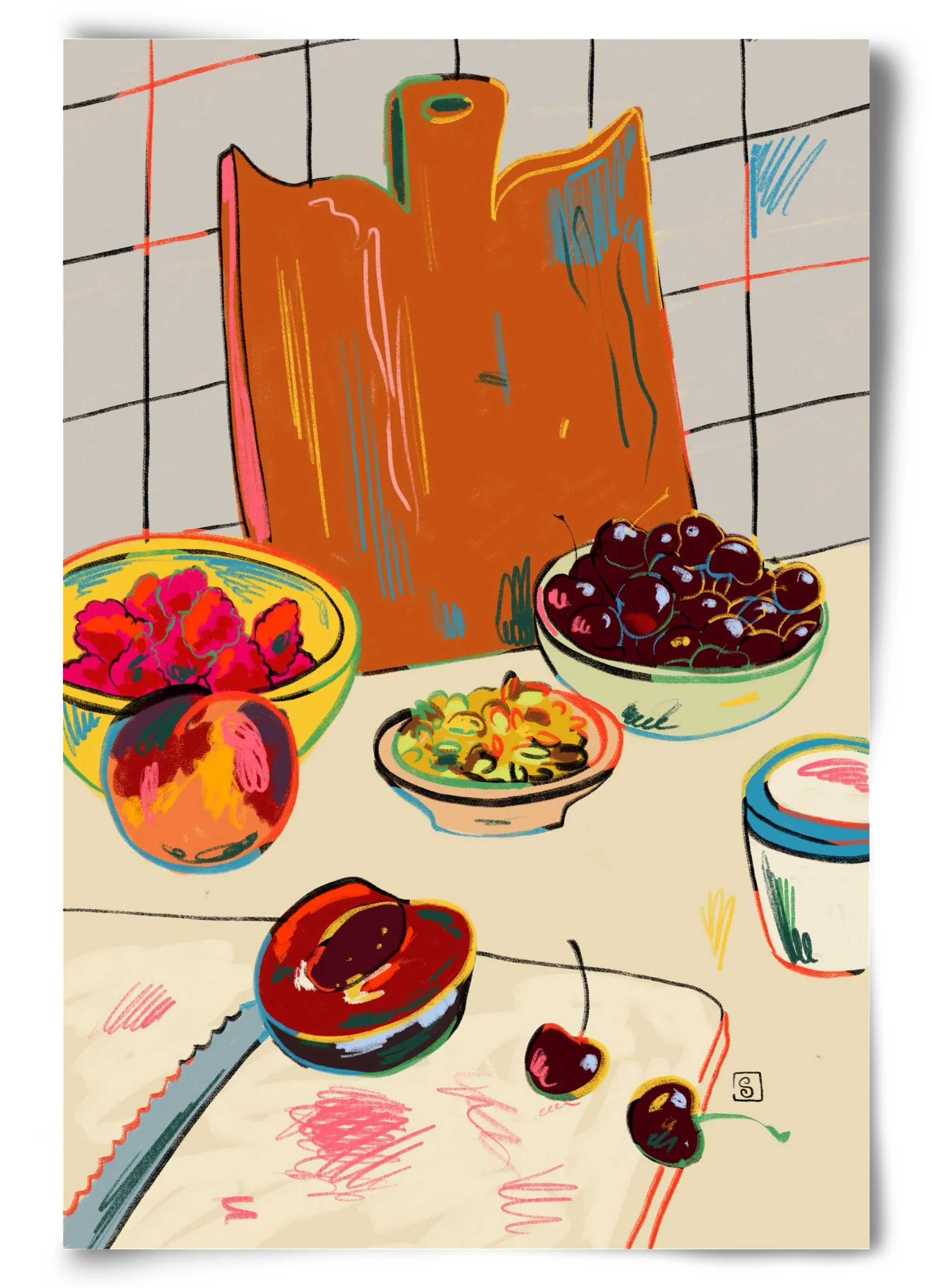 AUTUMN FRUIT STILL LIFE - artbridge