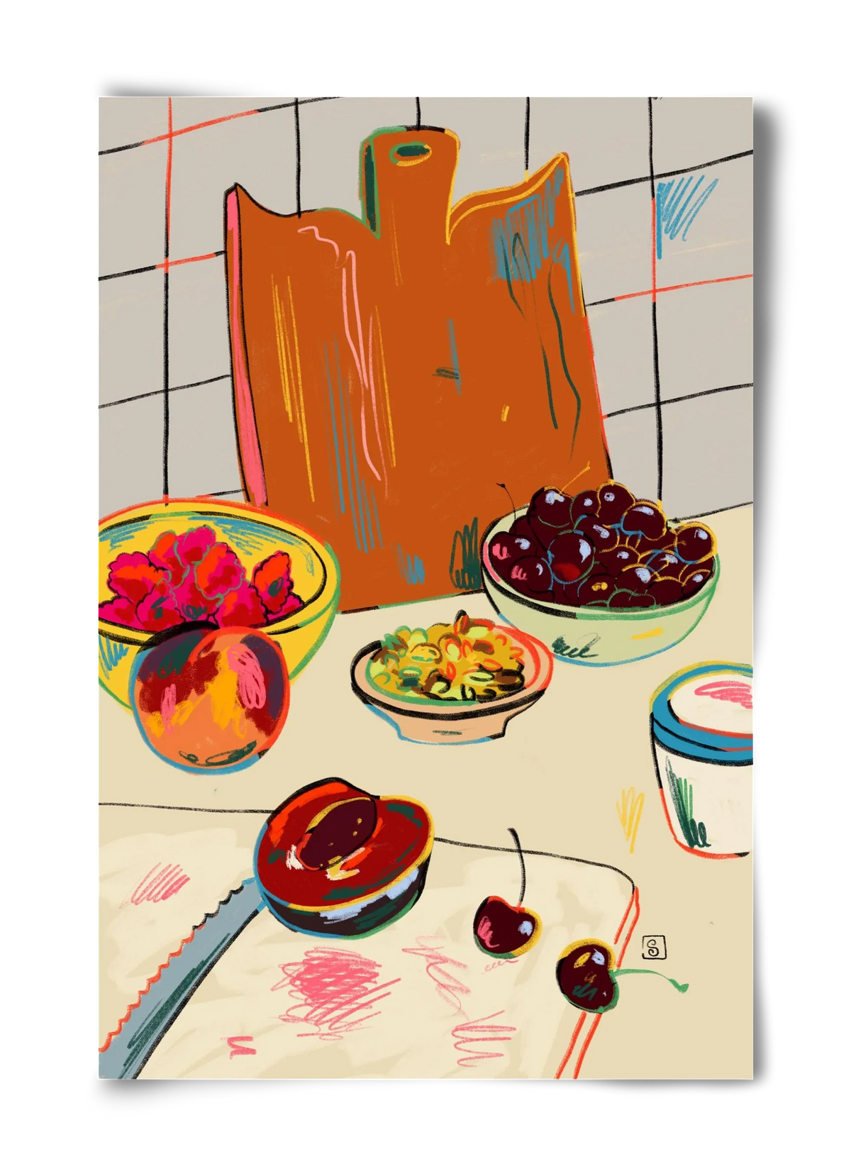 AUTUMN FRUIT STILL LIFE - artbridge