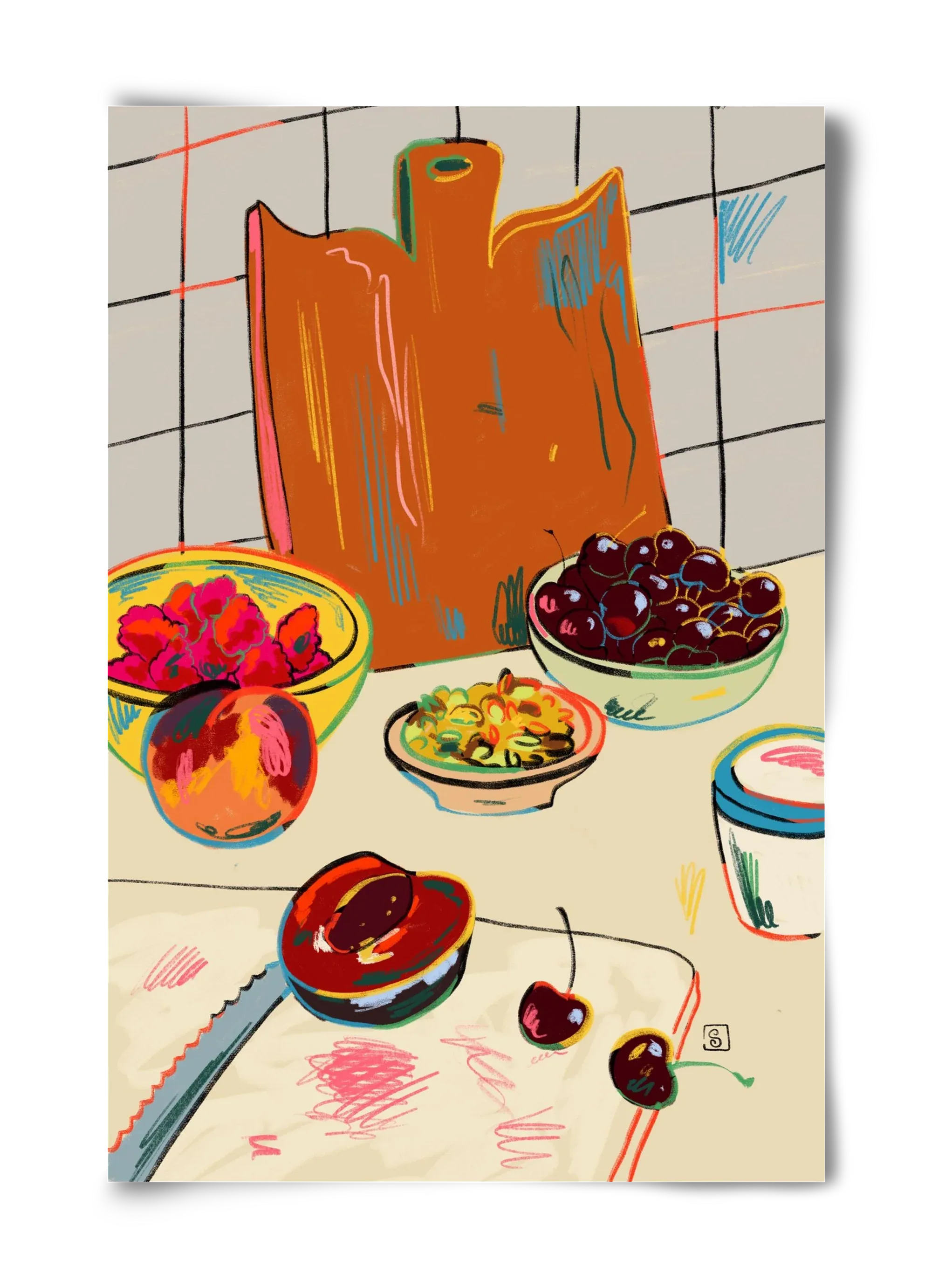 AUTUMN FRUIT STILL LIFE - artbridge