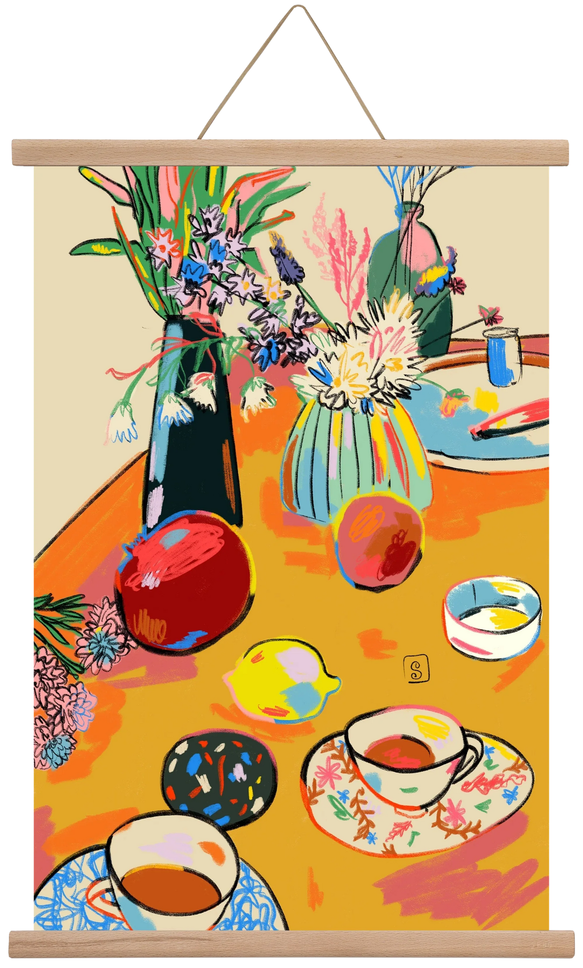 TEA AND FLOWERS AT HOME - artbridge
