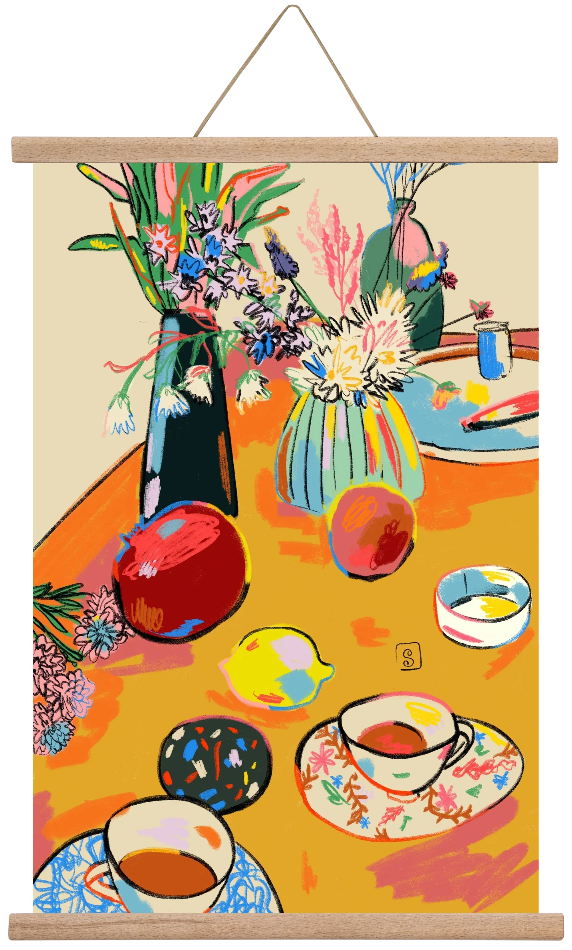 TEA AND FLOWERS AT HOME - artbridge