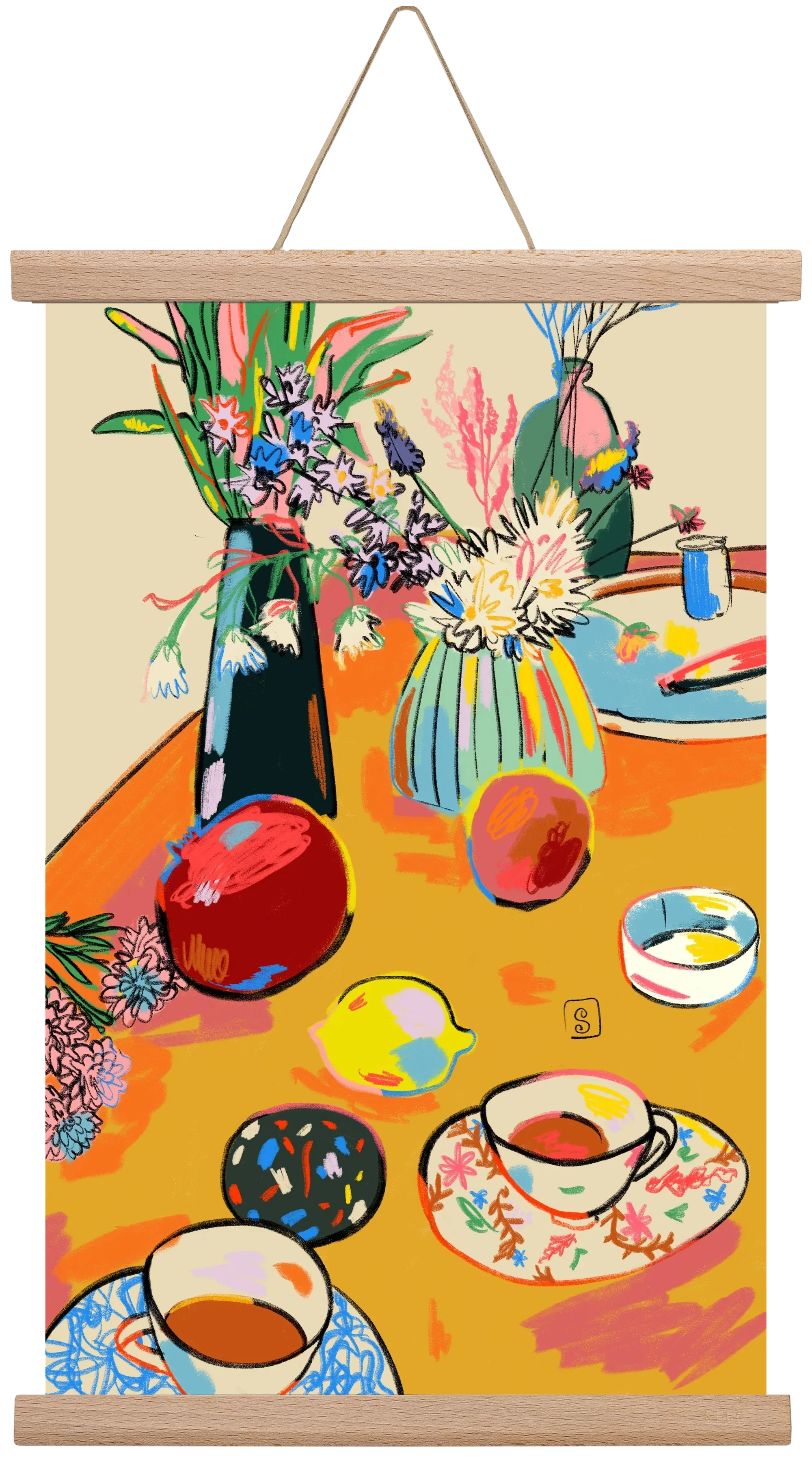 TEA AND FLOWERS AT HOME - artbridge