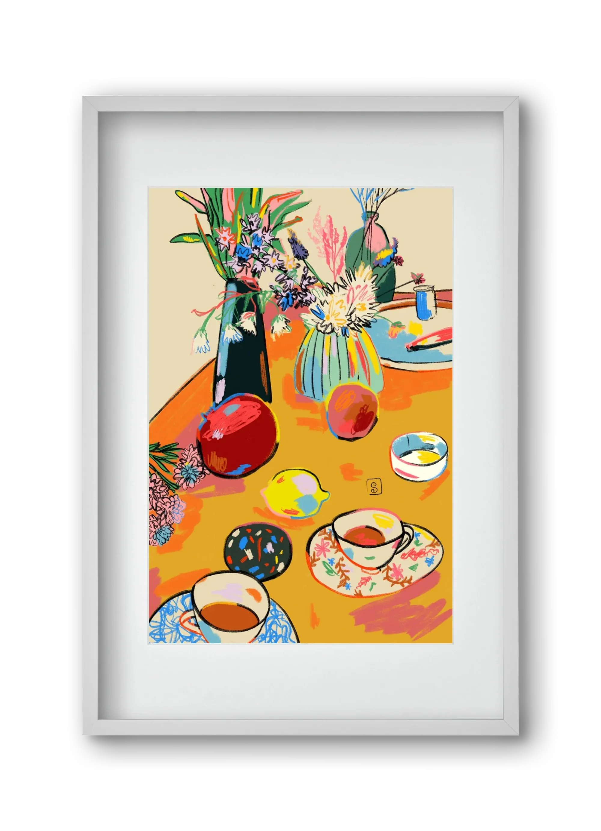 TEA AND FLOWERS AT HOME - artbridge