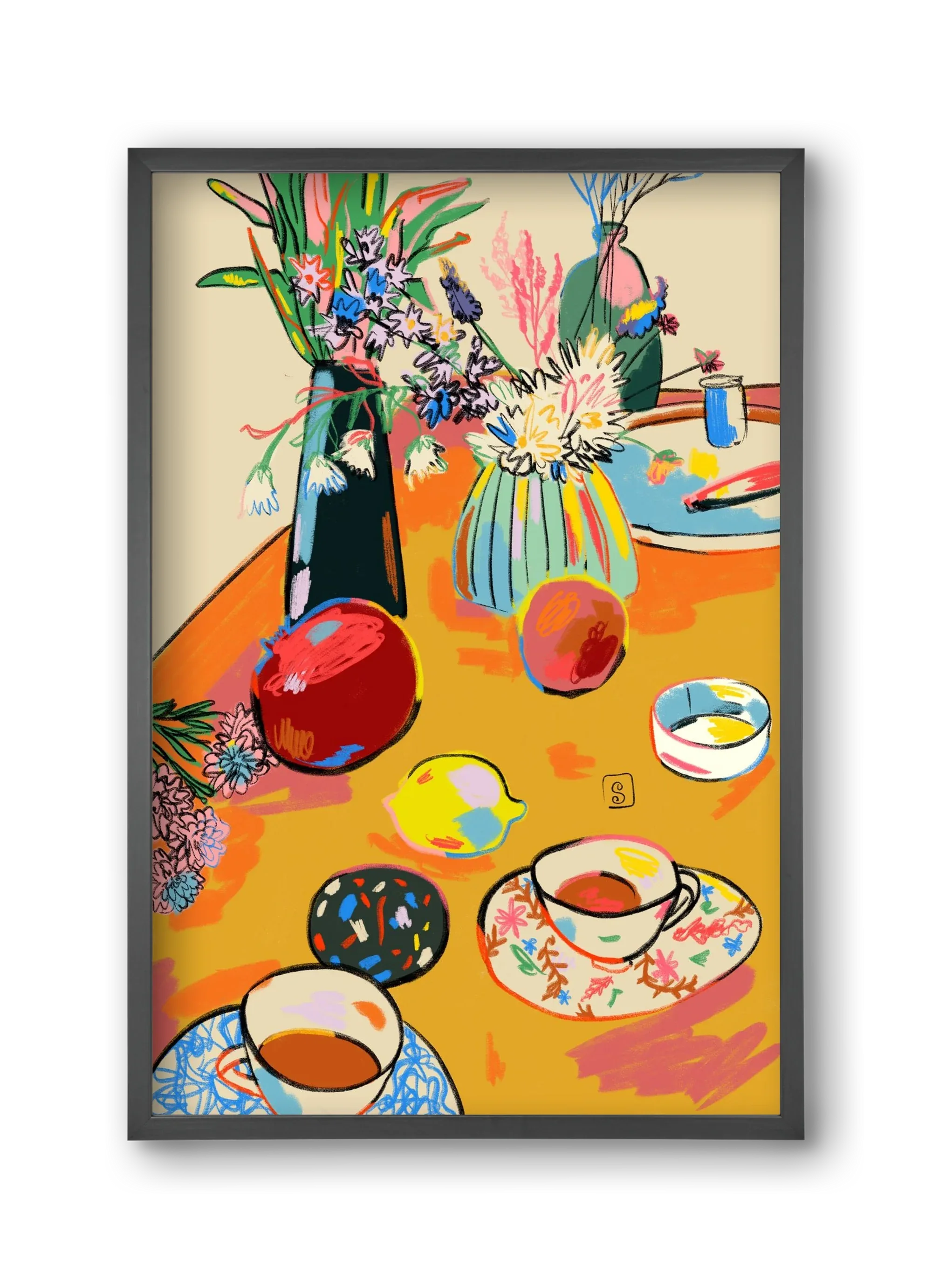 TEA AND FLOWERS AT HOME - artbridge