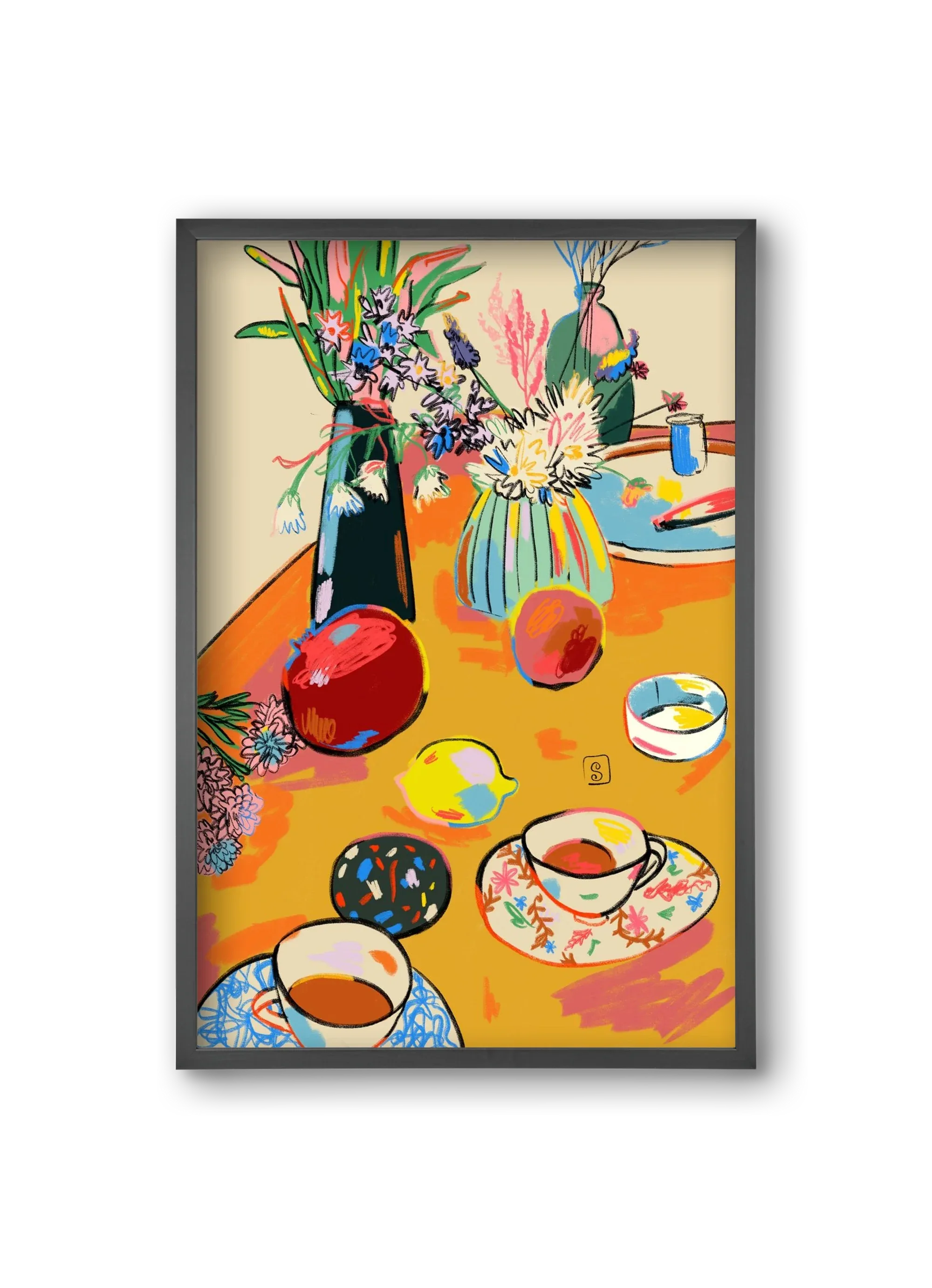 TEA AND FLOWERS AT HOME - artbridge