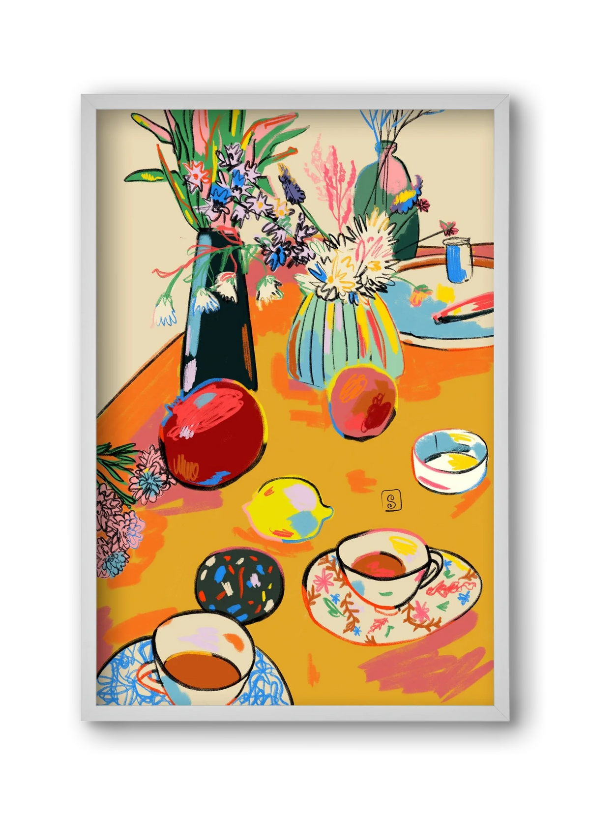 TEA AND FLOWERS AT HOME - artbridge