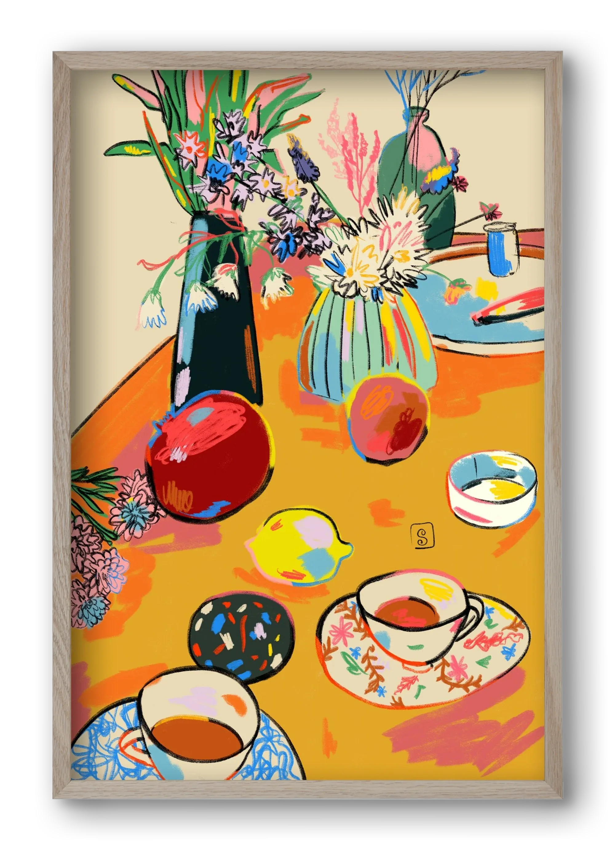 TEA AND FLOWERS AT HOME - artbridge