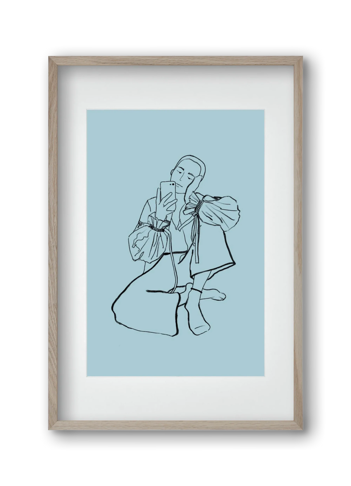 MIRROR SELFIE LIGHT BLUE - artbridge