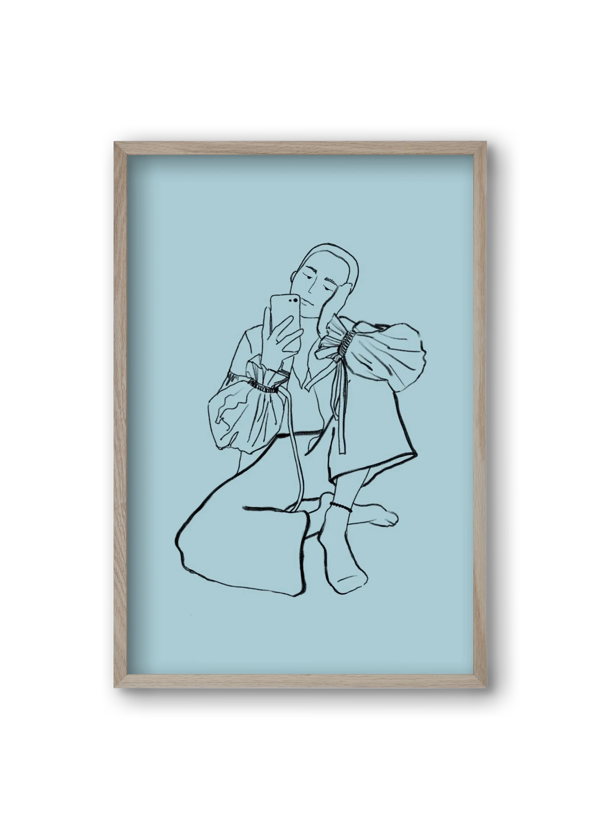 MIRROR SELFIE LIGHT BLUE - artbridge
