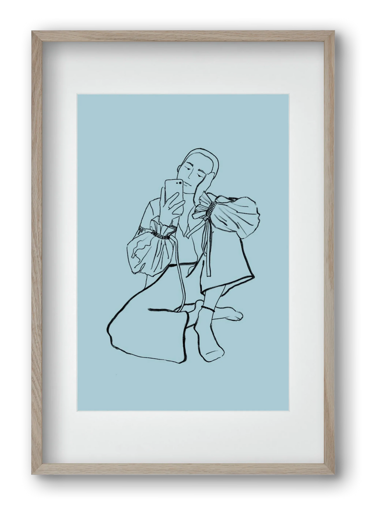 MIRROR SELFIE LIGHT BLUE - artbridge